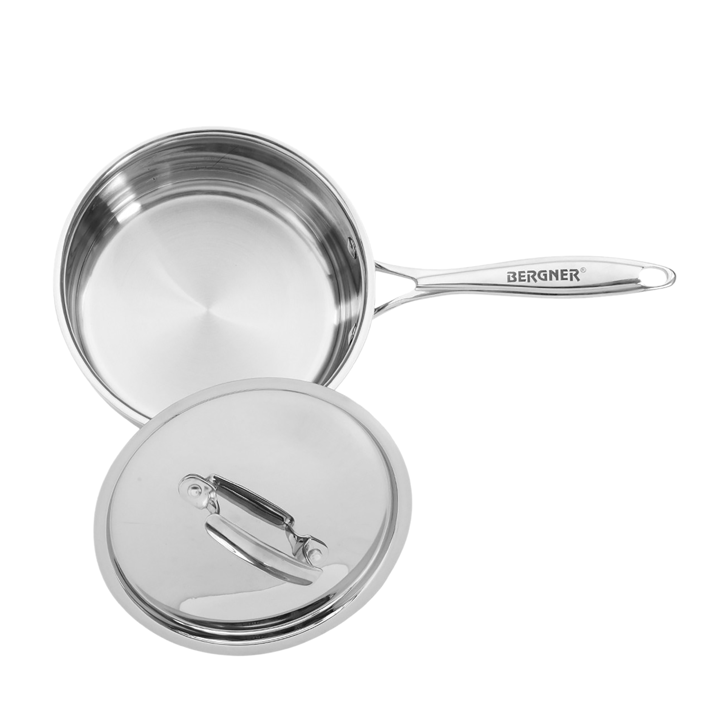 BERGNER Argent Tri-ply 1.6 Litre Sauce Pan 16 cm diameter with Lid 1.6 L  capacity Price in India - Buy BERGNER Argent Tri-ply 1.6 Litre Sauce Pan 16  cm diameter with Lid