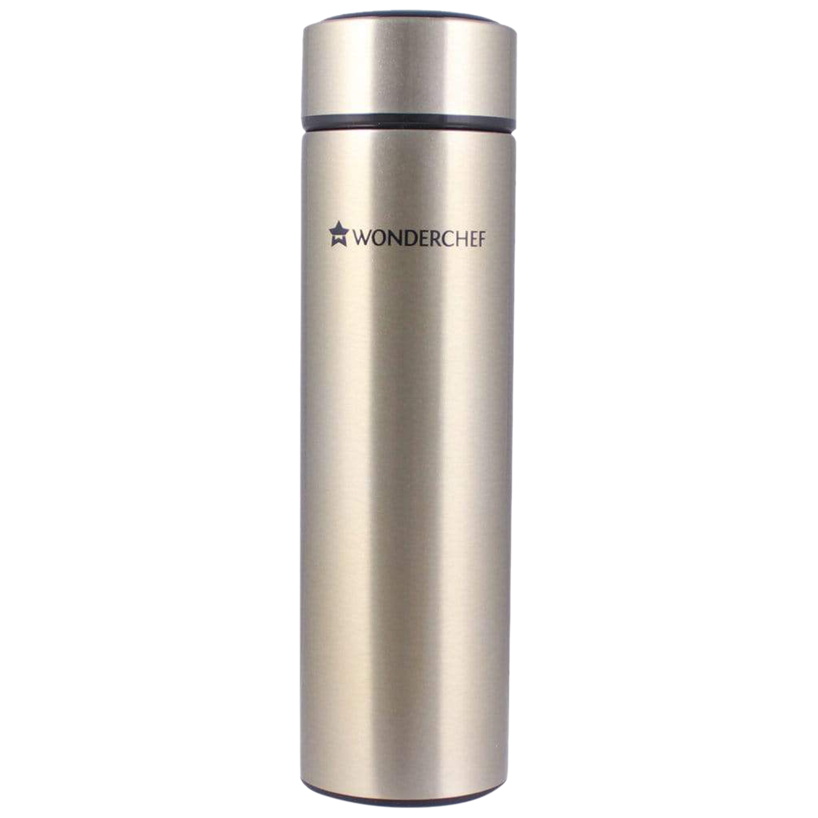 WONDERCHEF Nutri-Bot 480ml Stainless Steel Hot & Cold Double Wall Flask (BPA Free, Gold)
