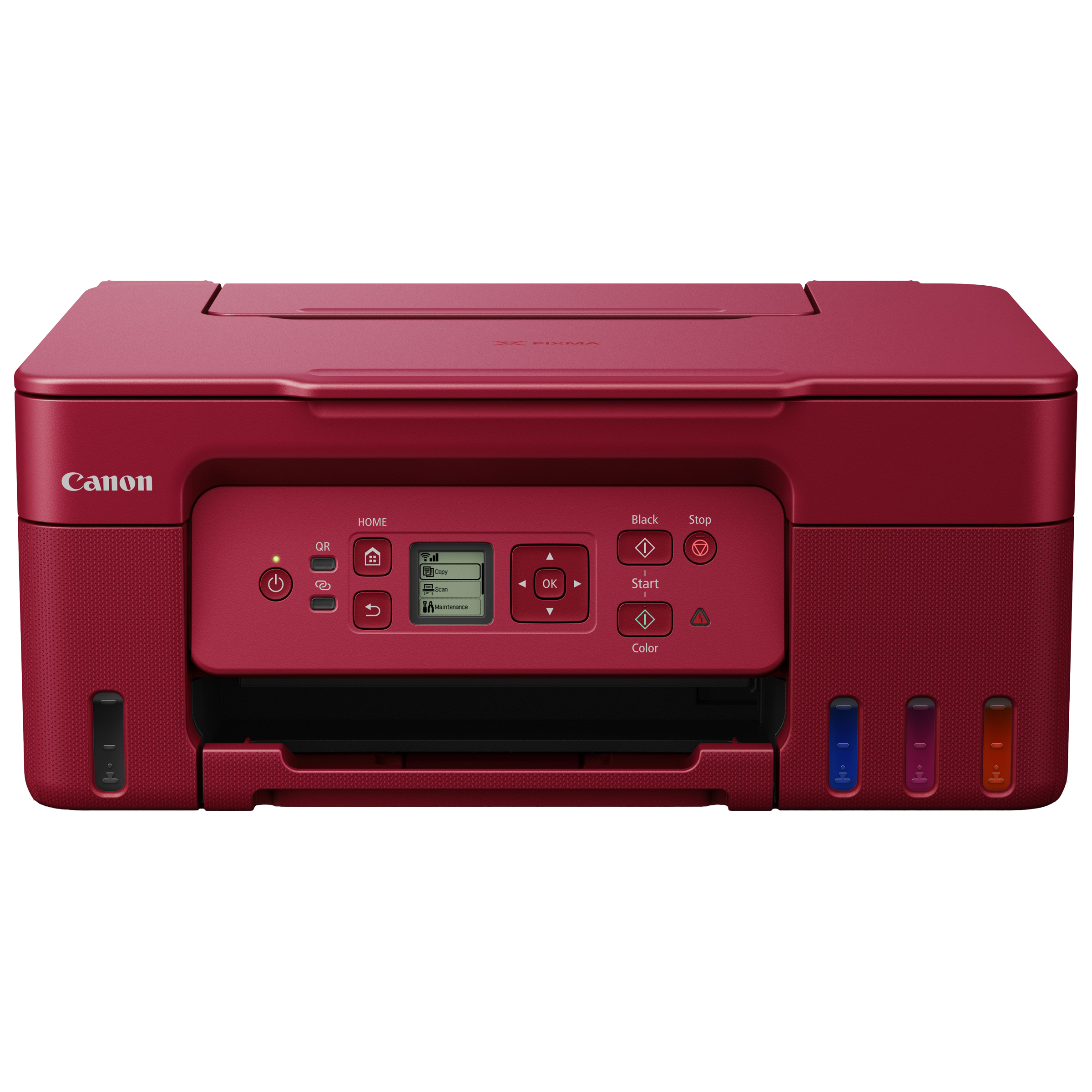 Canon Pixma G3770 Wireless Color All-in-One InkTank Printer (Contact Image Sensor, 5805C058AA, Red)