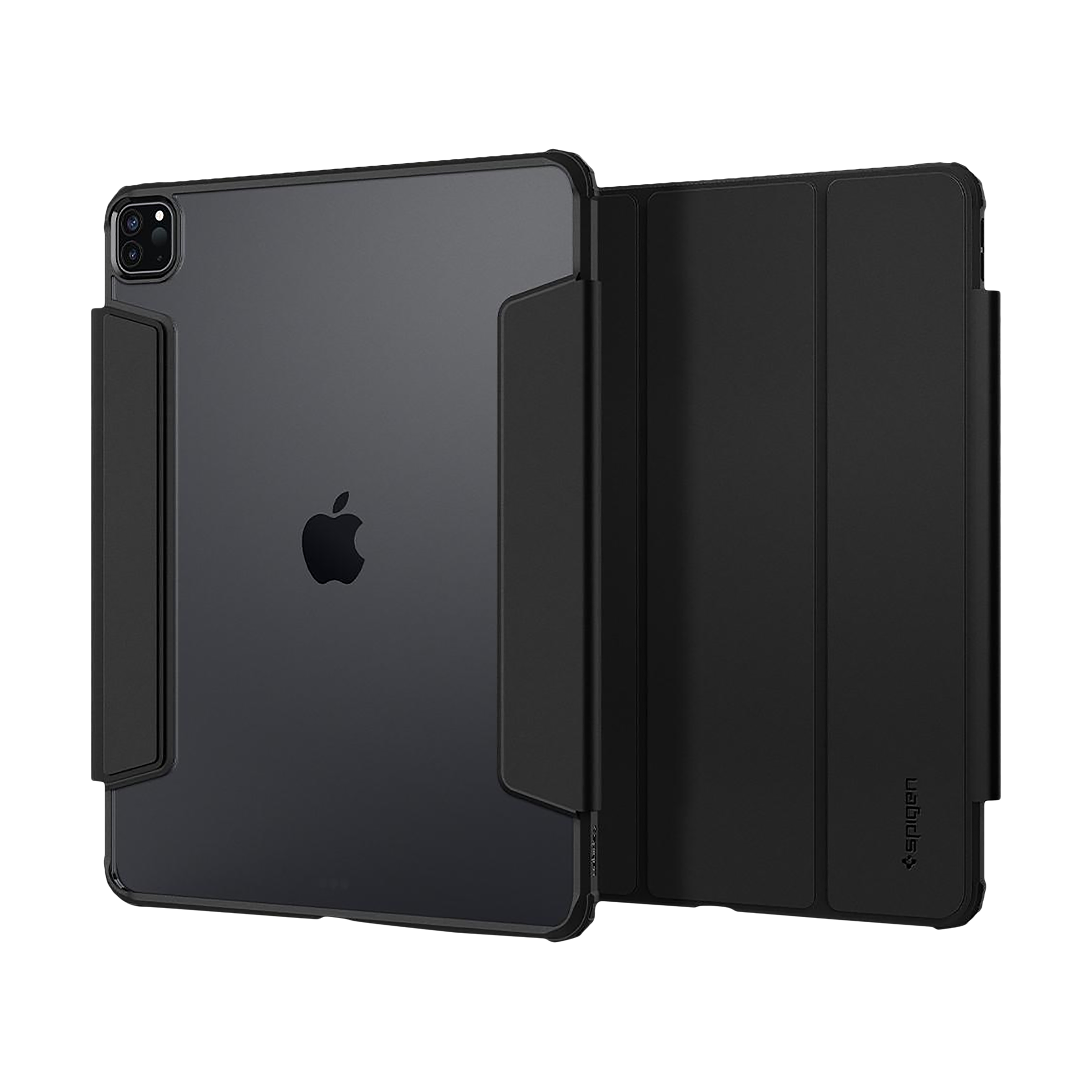 spigen Ultra Hybrid Pro Polycarbonate Back Cover for Apple iPad Pro 12.9 Inch (Apple Pencil Functions, Black)