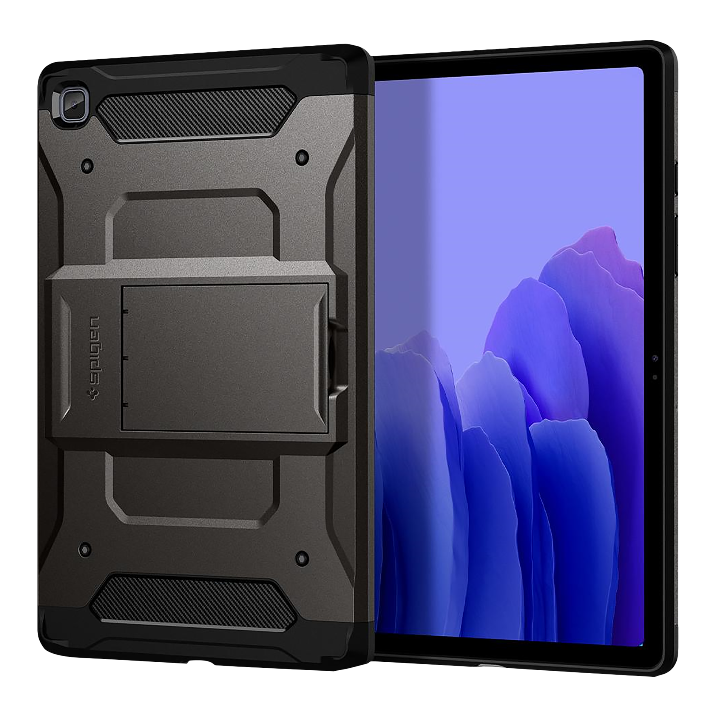spigen Tough Armor Pro Polycarbonate Back Cover for SAMSUNG Galaxy Tab A7 (Shock Absorbent, Gunmetal)