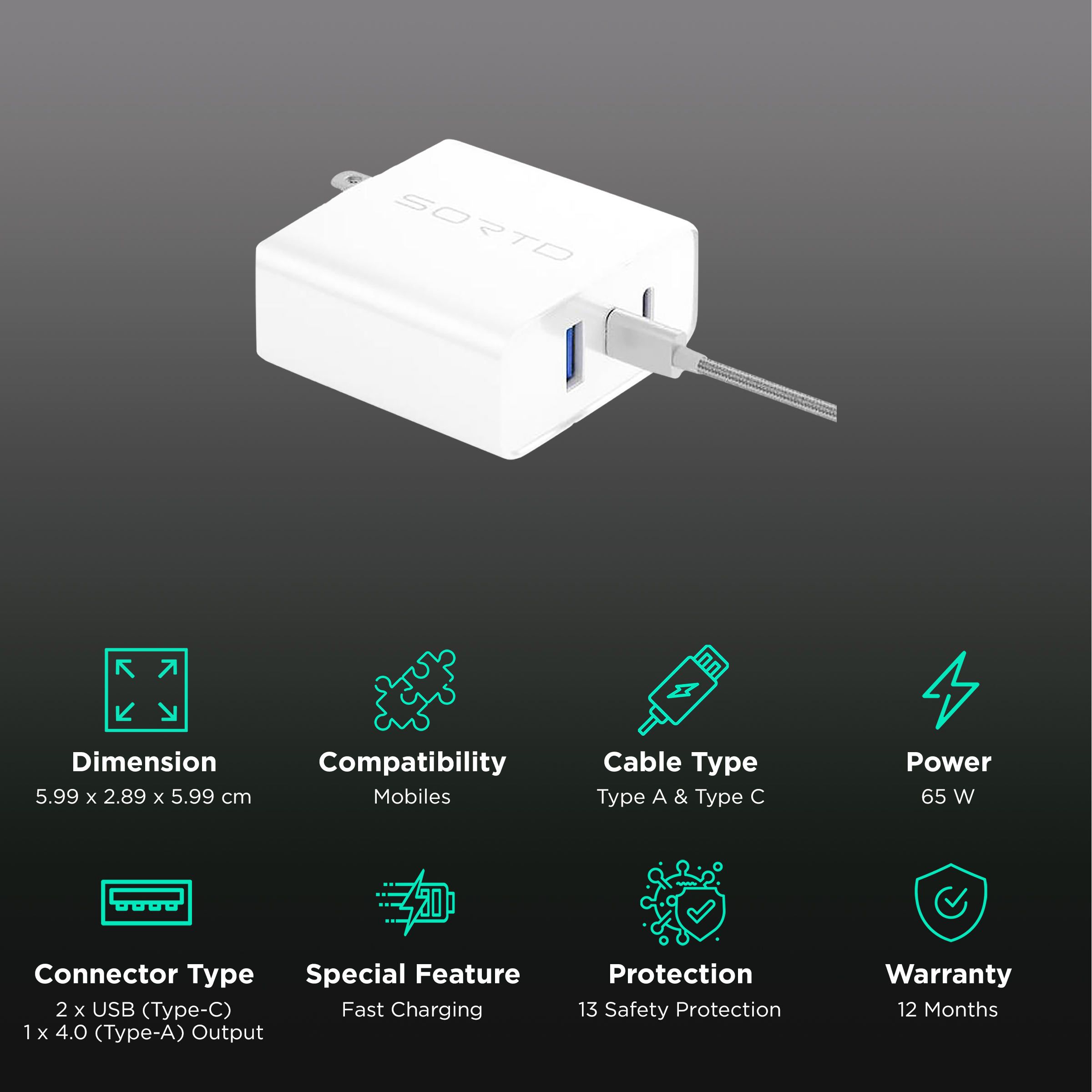 oneplus charger 65 watt in croma