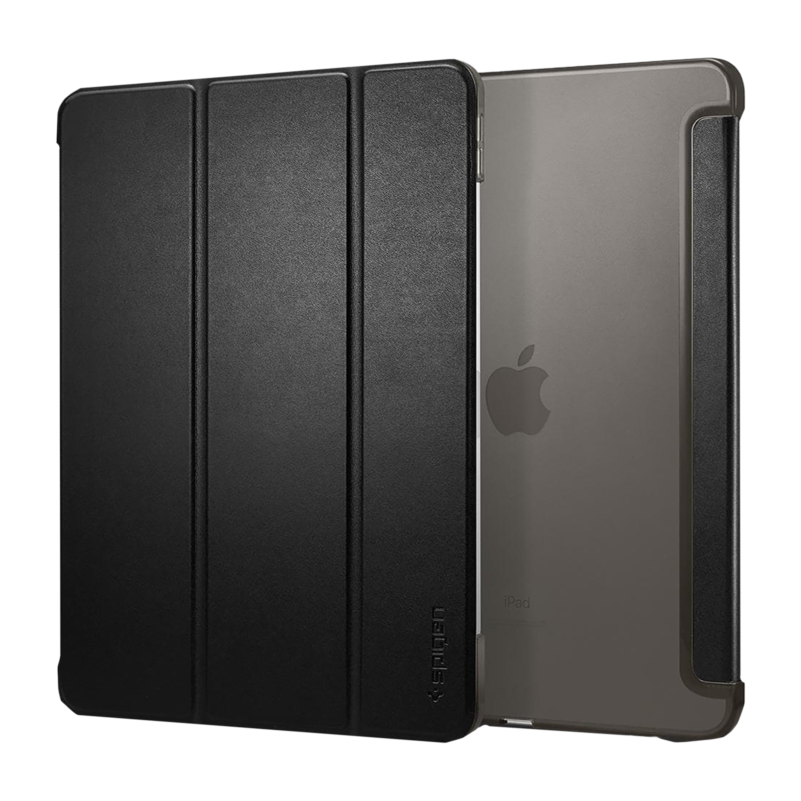 spigen Smart Fold Polyurethane Leather & Polycarbonate Back Cover for Apple iPad Pro 11 Inch (Magnetic Closure, Black)