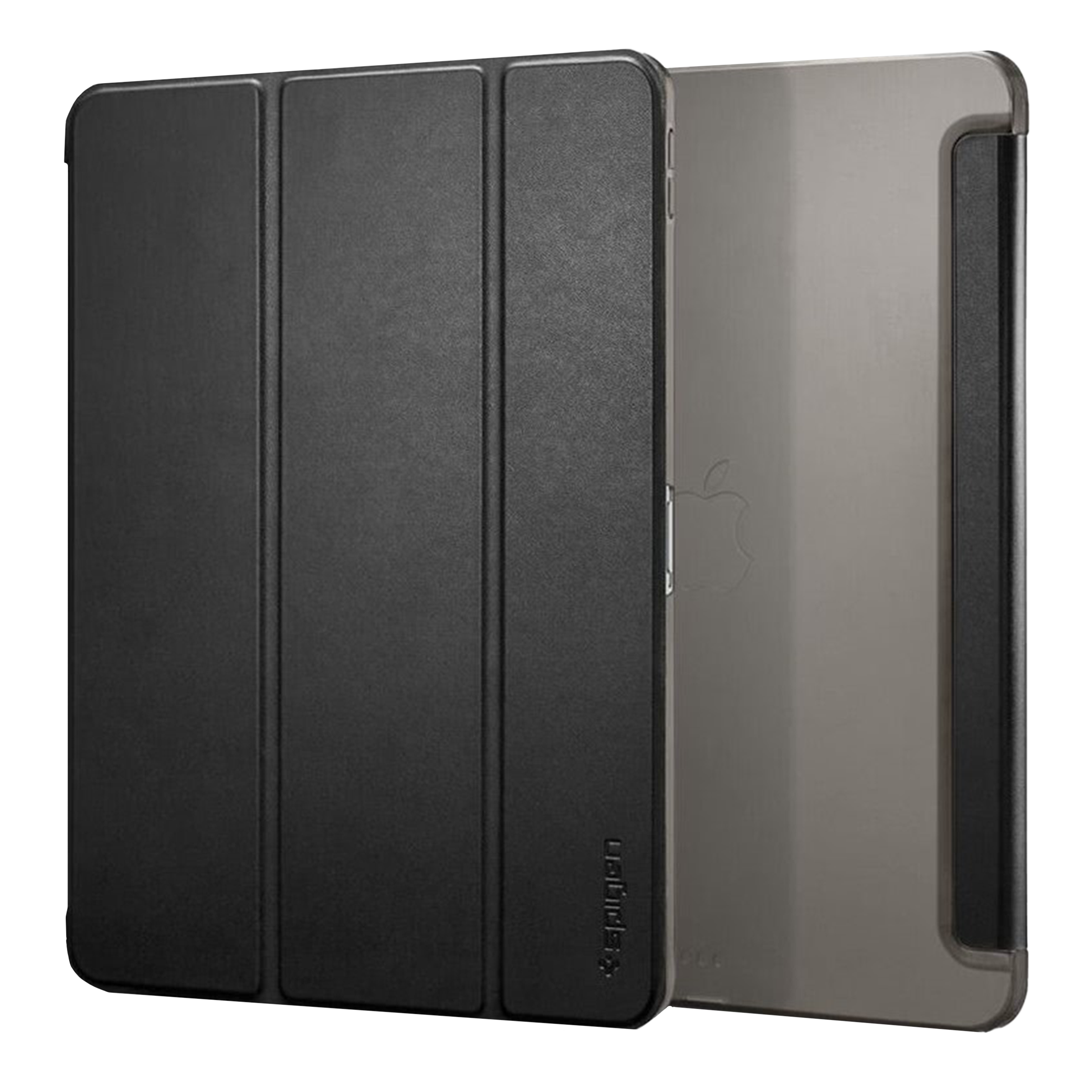 spigen Smart Fold Polycarbonate, Polyurethane Leather Flip Cover for Apple iPad Pro 11 Inch (Wireless Charging Compatible, Black)