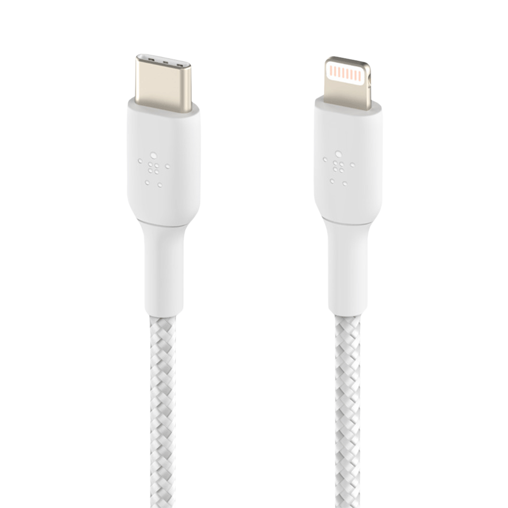 CABLE USB TIPO C A LIGHTNING BELKIN 3.3FT/1M CAA004BT1MWH