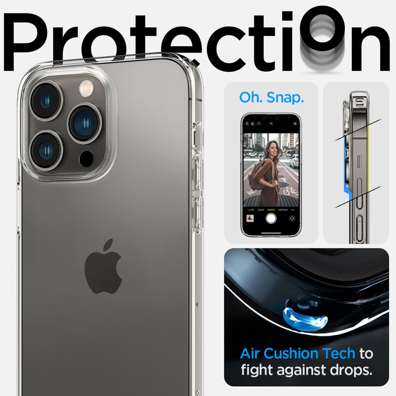 Buy spigen Ultra Hybrid MagFit TPU, Polycarbonate Back Case for Apple iPhone  14 (Wireless Charging Support, Clear) Online - Croma