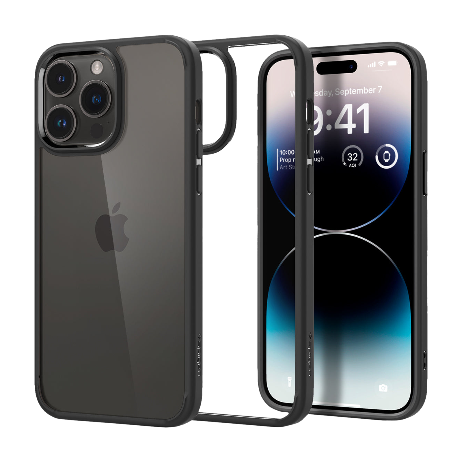 Buy spigen Ultra Hybrid TPU, Polycarbonate Back Case for Apple iPhone 14  Pro Max (Wireless Charging Support, Matte Black) Online - Croma