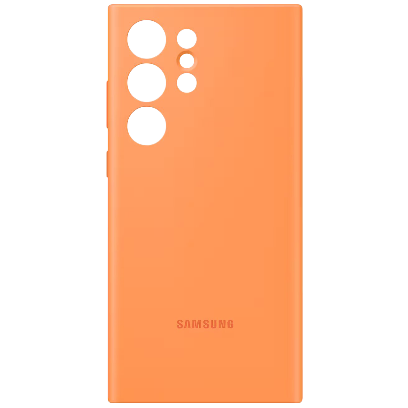SAMSUNG Soft Silicone Back Case for Galaxy S23 Ultra (Scratch Resistant, Orange)
