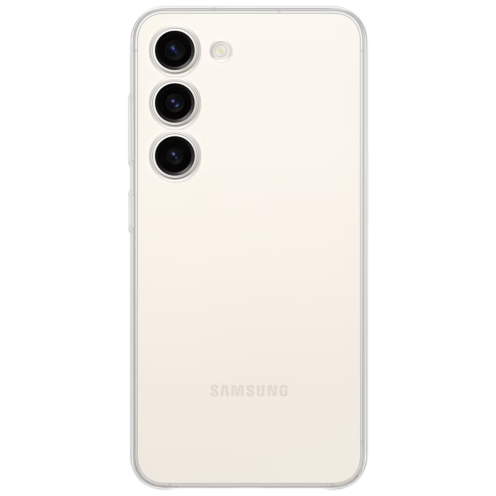 SAMSUNG Soft Back Cover for SAMSUNG Galaxy S23 (Scratch Resistant, Transparent)