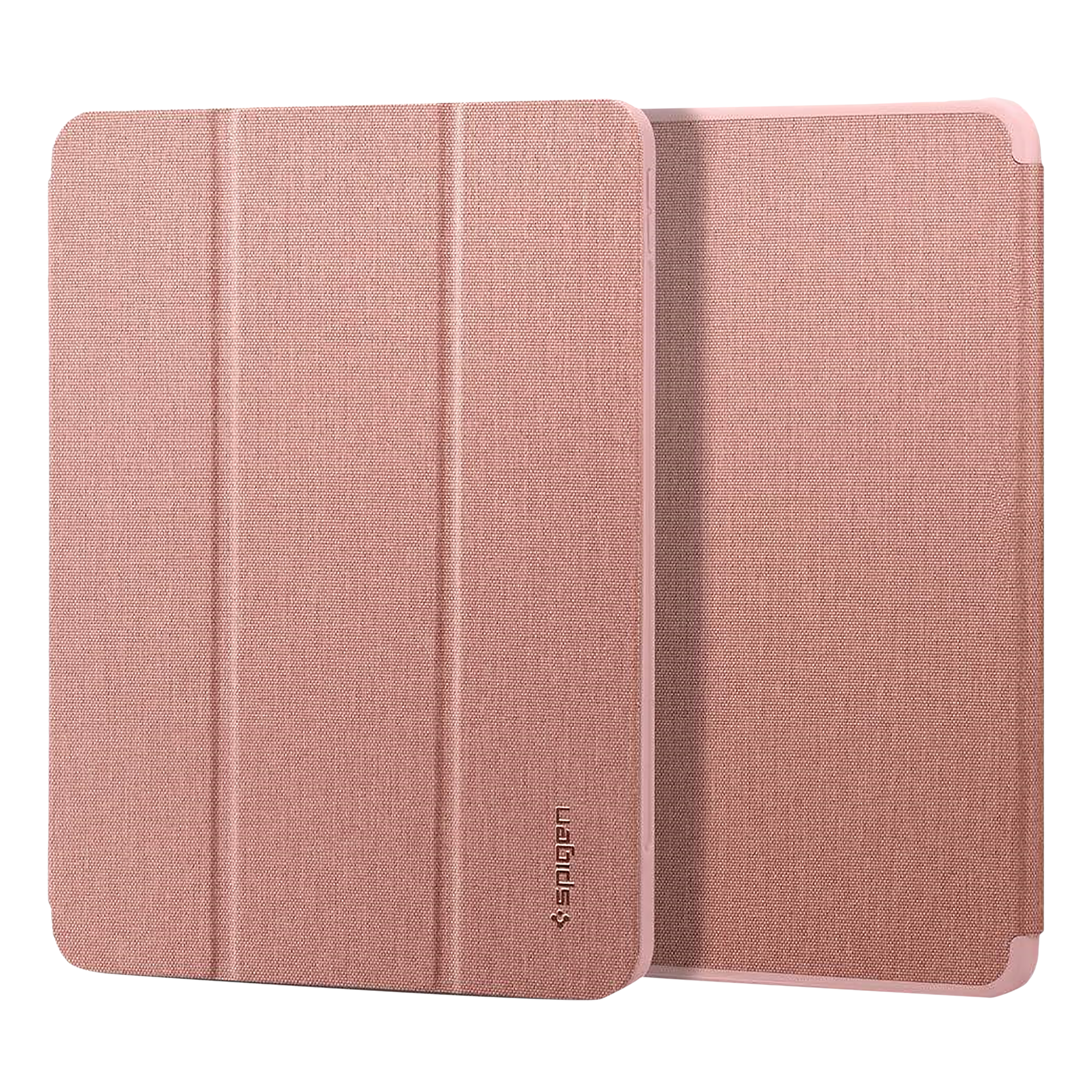 spigen Urban Fit Nylon Flip Cover for Apple iPad Air 10.9 Inch (Pencil Holder, Rose Gold)
