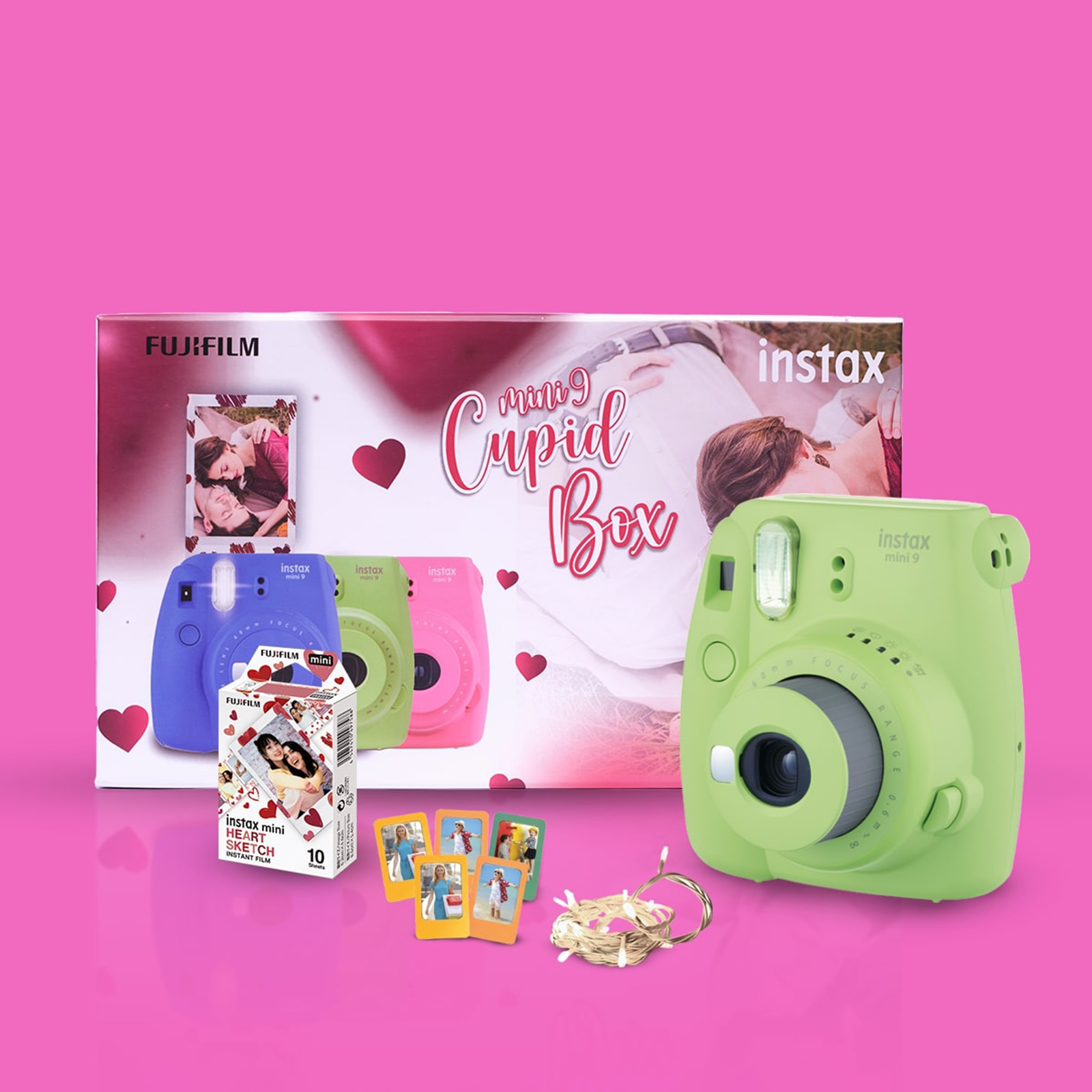 Buy Fujifilm Instax Mini 9 On-The-Go Instant Camera Kit (Automatic Film  Feeding Out, Ice Blue) Online - Croma