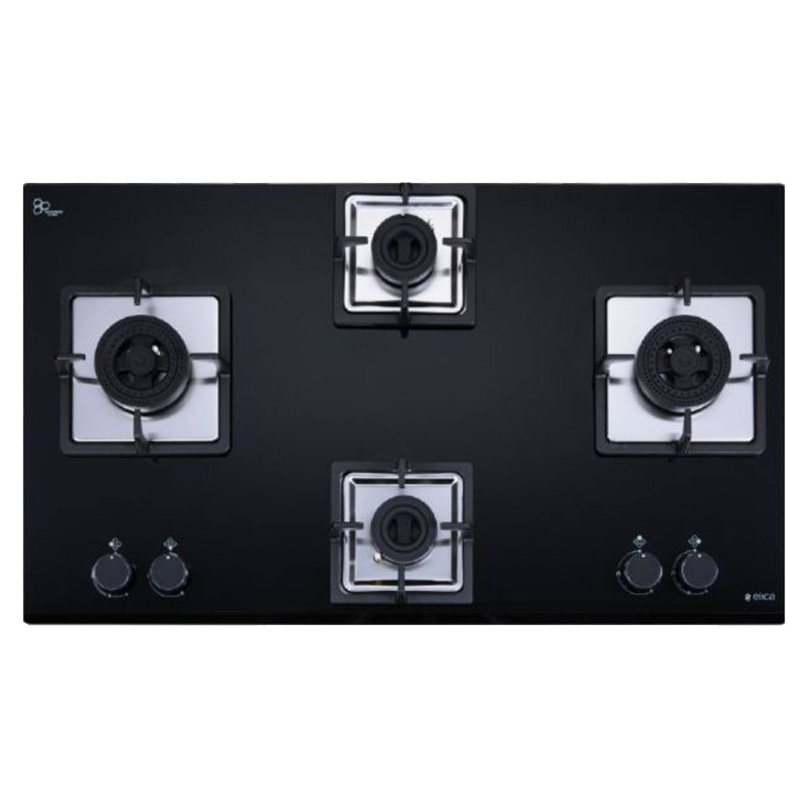elica IND FLEXI AB DFS Series 4 Burner Automatic Hob (Battery Operated, Black)