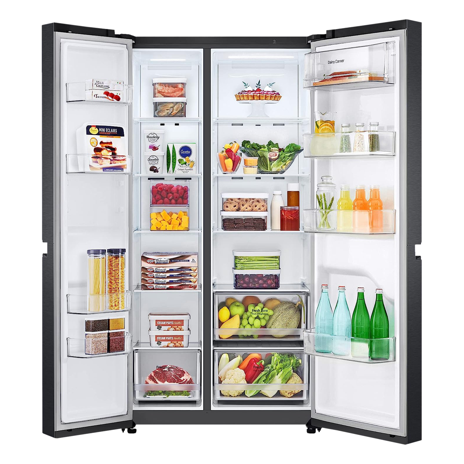 lg 688l side by side refrigerator