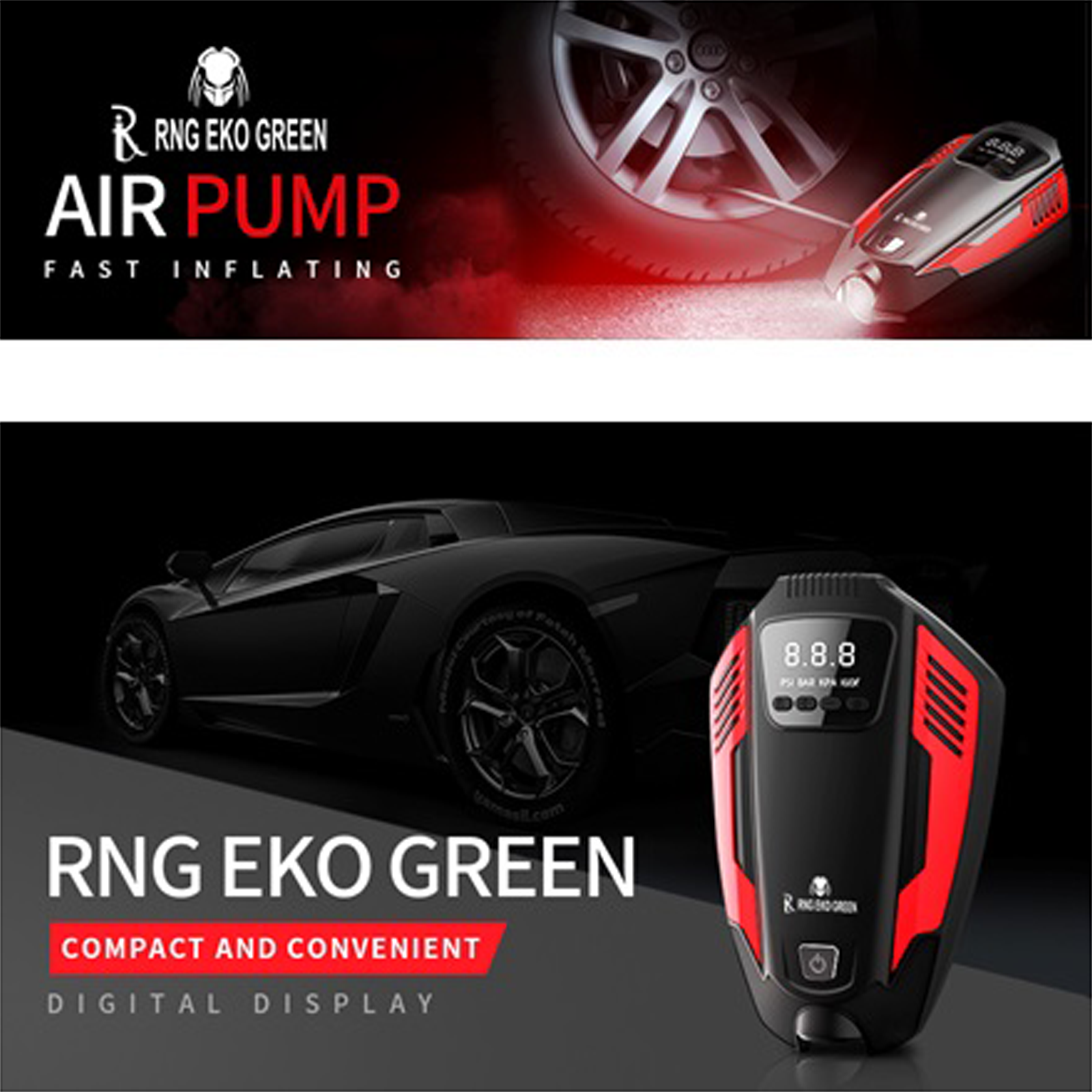 Buy RNG Eko Green Heavy Duty Supersonic High Speed Tyre Inflator