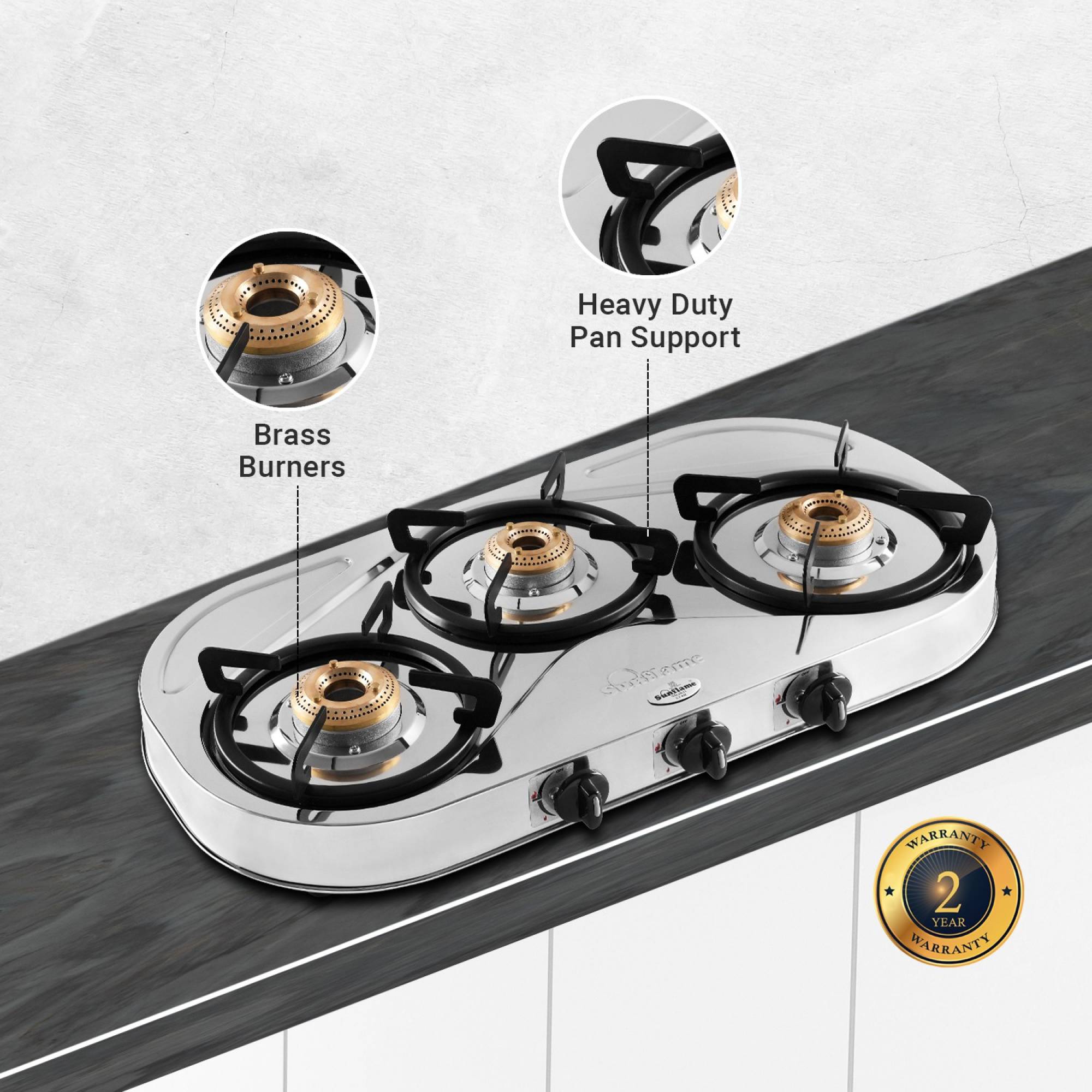 sunflame shakti 3 burner