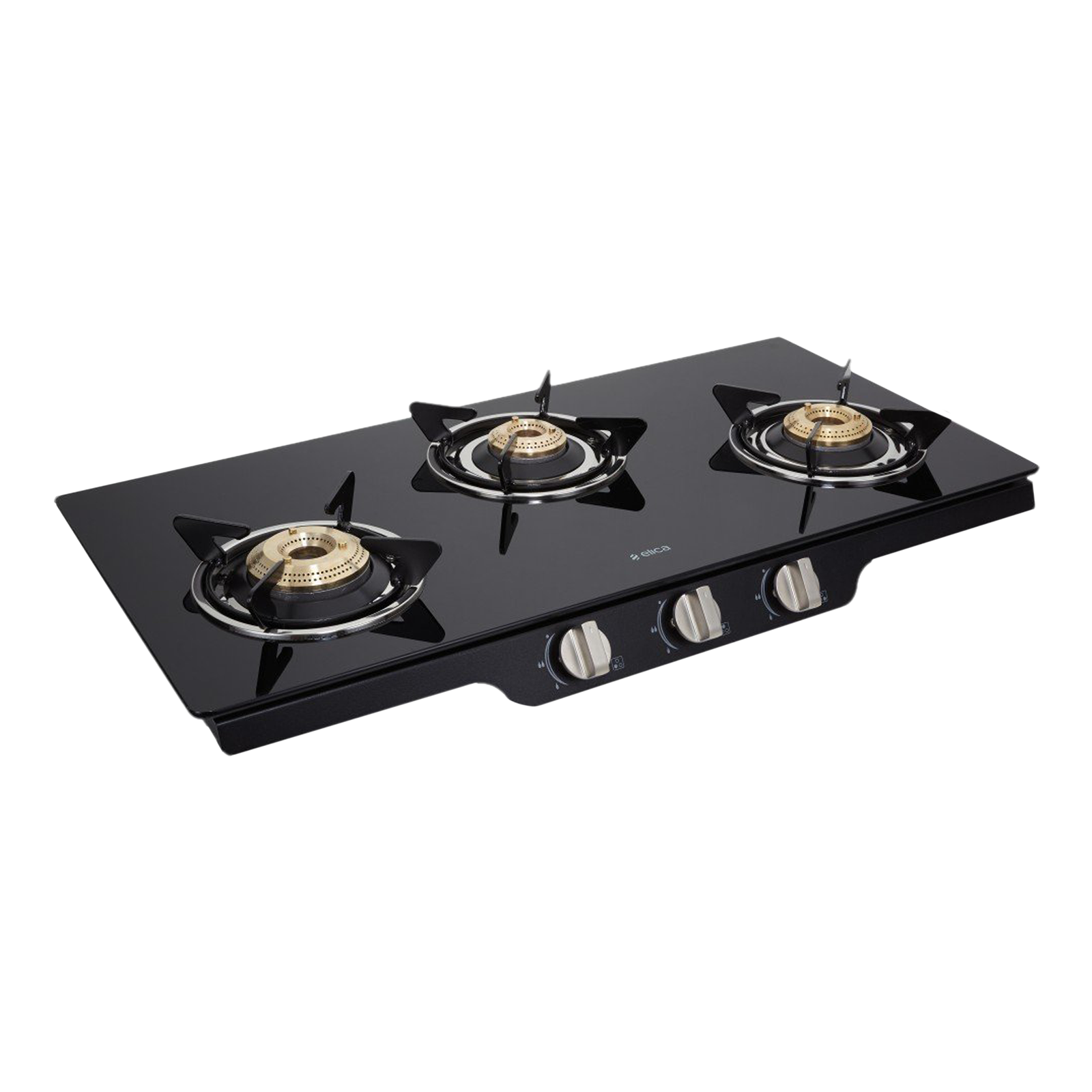 elica 3 burner glass top gas stove