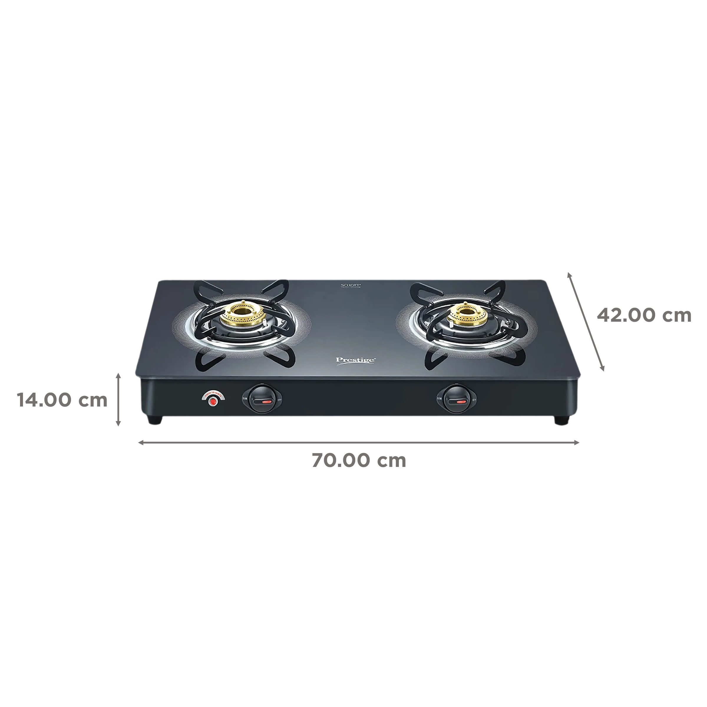 prestige 2 burner gas stove auto ignition price