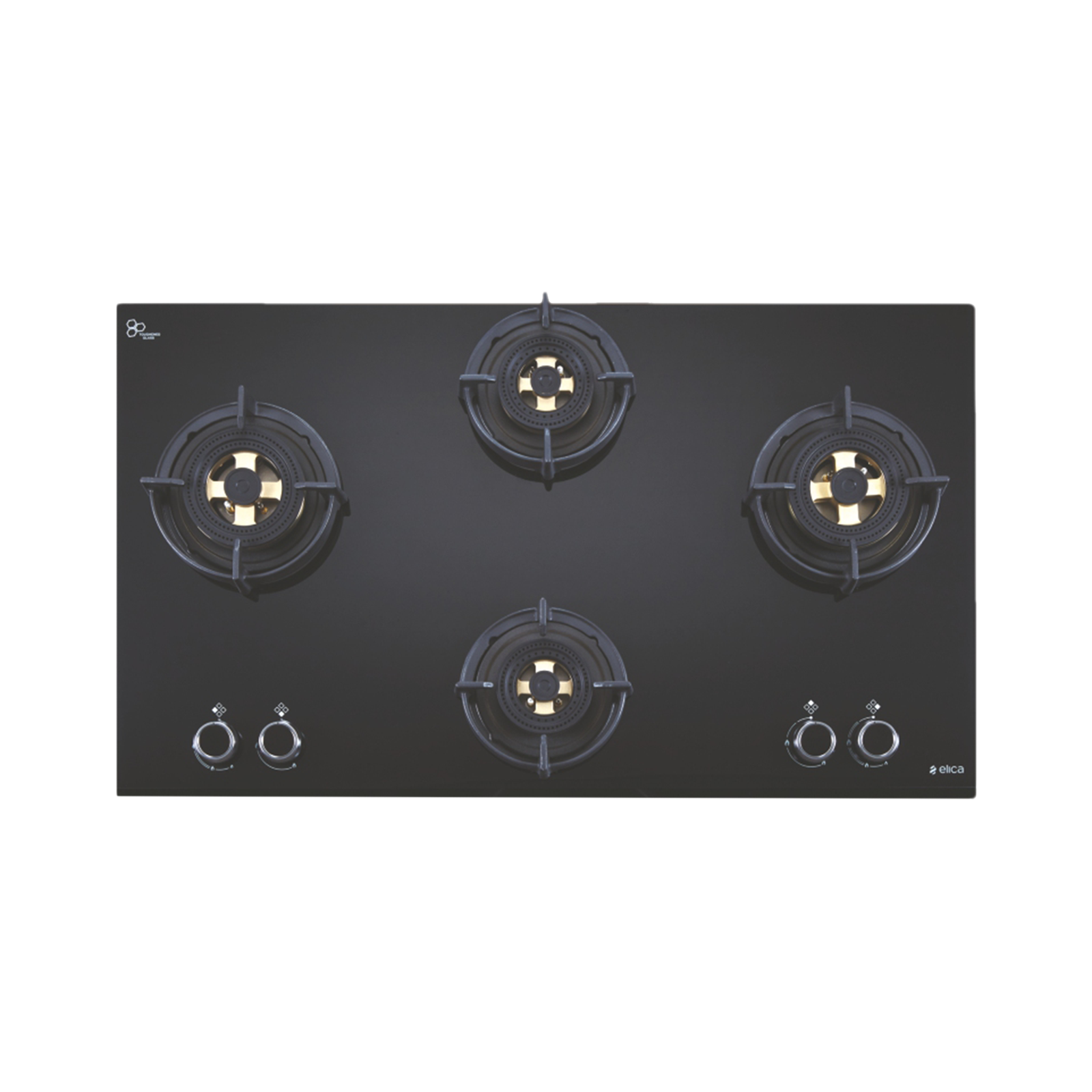 

Elica FLEXI DFS FB MFC 4B 91 DX Toughened Glass Top 4 Burner Automatic Hob (Multi Flame Control, Black)