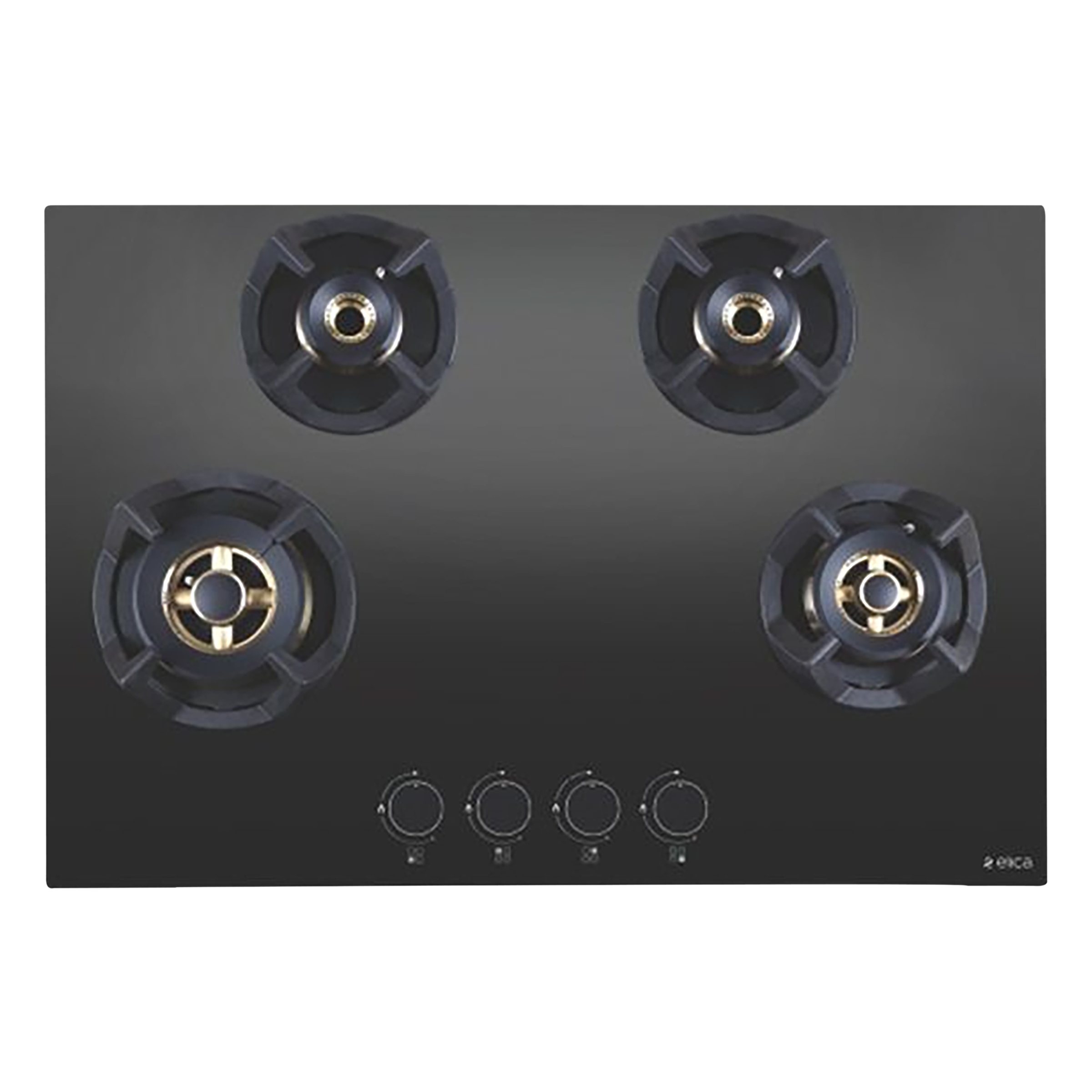 Elica CLASSIC FLEXI FB MFC 4B 75 MT FFD Glass Top 4 Burner Automatic Electric Hob (Heavy Duty Multi Frame Burners, Black)