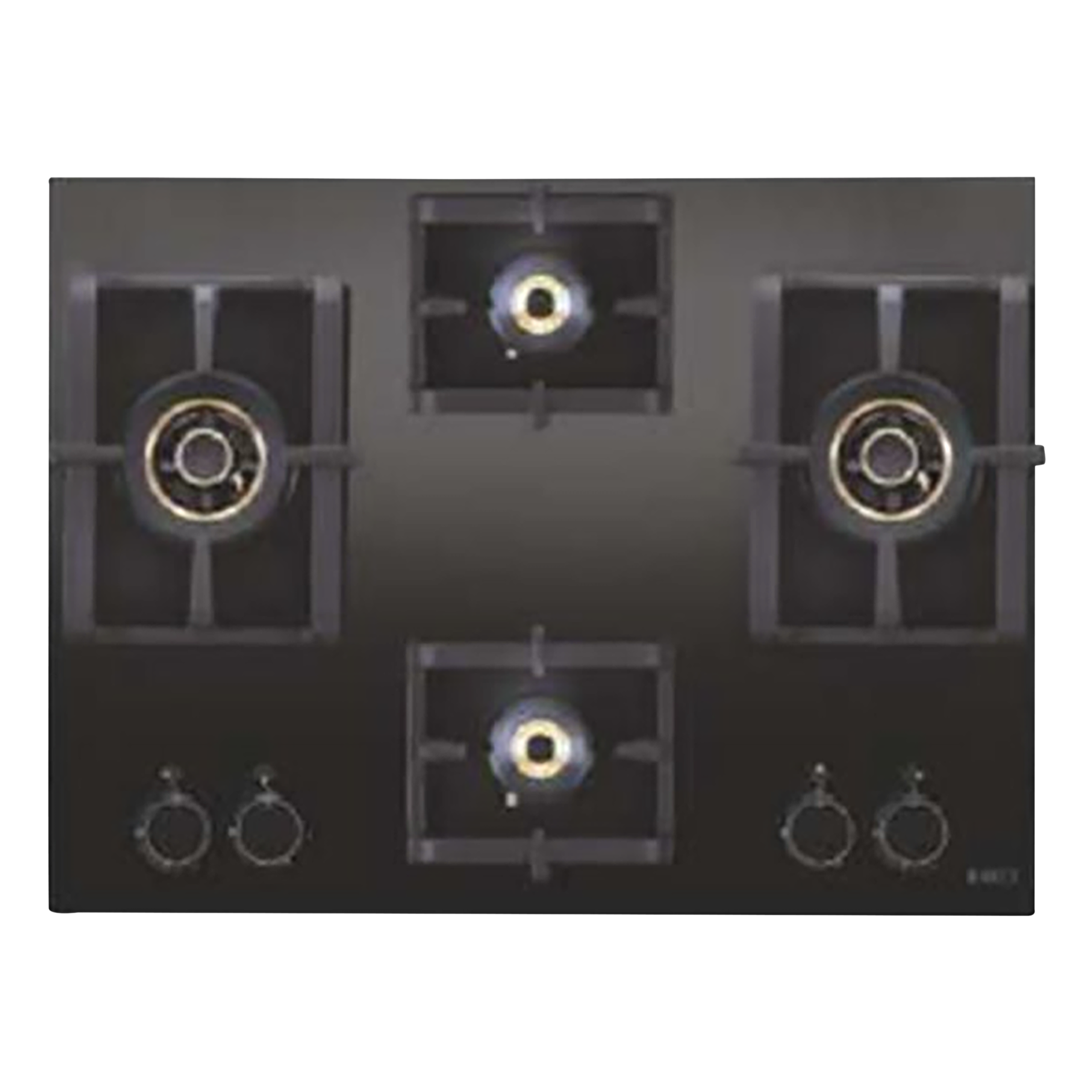 

elica PRO AB MFC 4B 70 DX FFD Glass Top 4 Burner Automatic Electric Hob (Cast Iron Grill Rack, Black)