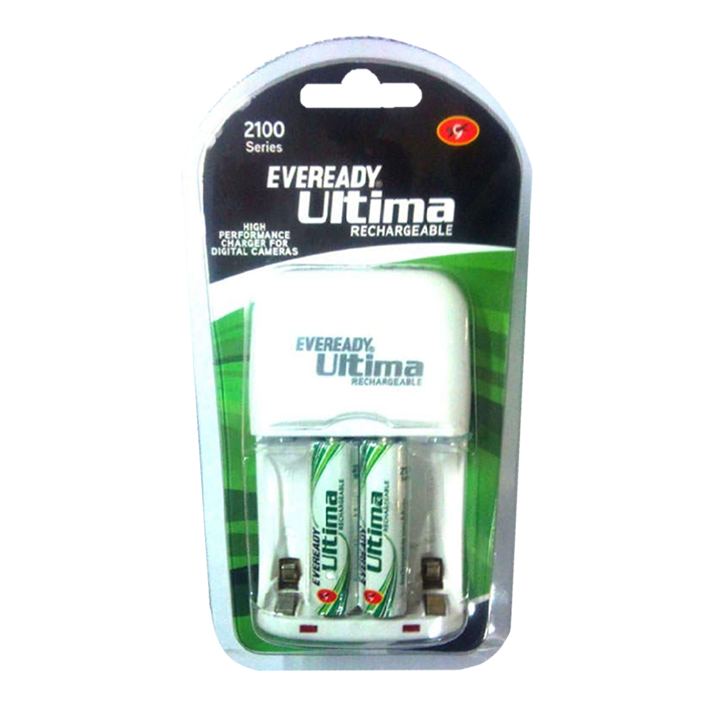 EVEREADY 2100 Series Ultima Camera Battery Charger Combo (4-Ports, High Performance)
