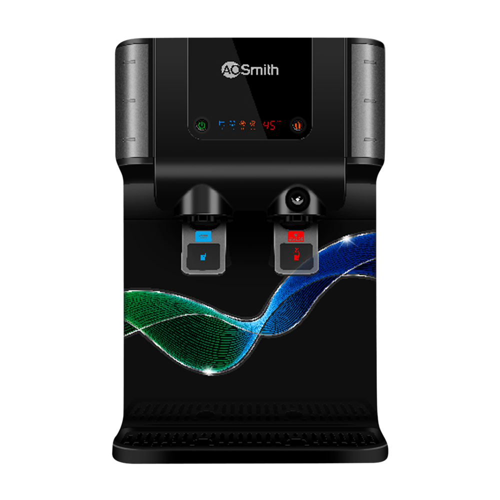 AO Smith ProPlanet P6 10L RO + SCMT Hot & Cold Water Purifier with 8 Stage Purification (Black)