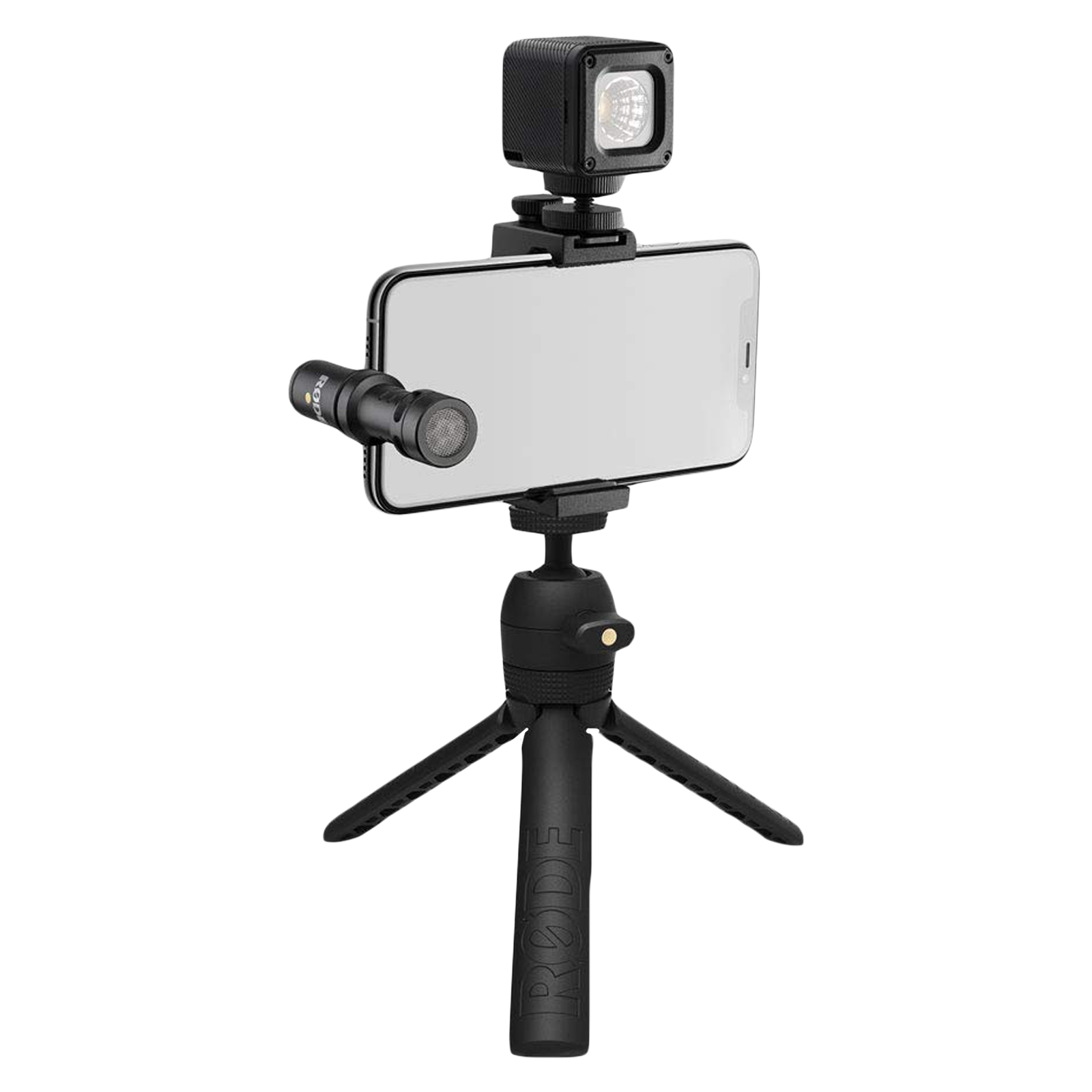 RODE VLOGVMML Vlogger Kit for Mobile with Mic (Directional Sound Pickup, Black)