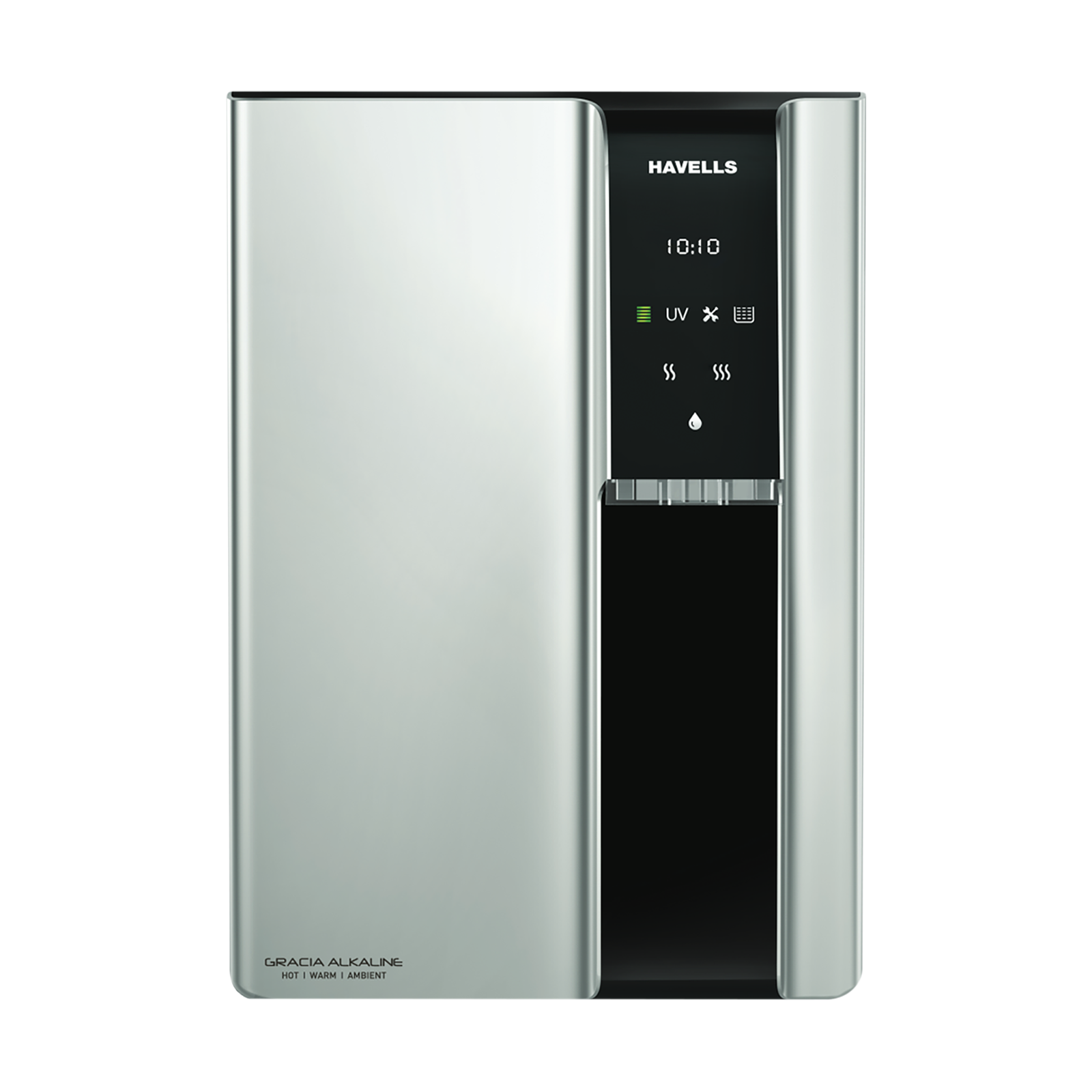HAVELLS Gracia 6.5L RO + UV Hot & Cold Water Purifier with 8 Stage Purification (Silver/Black)