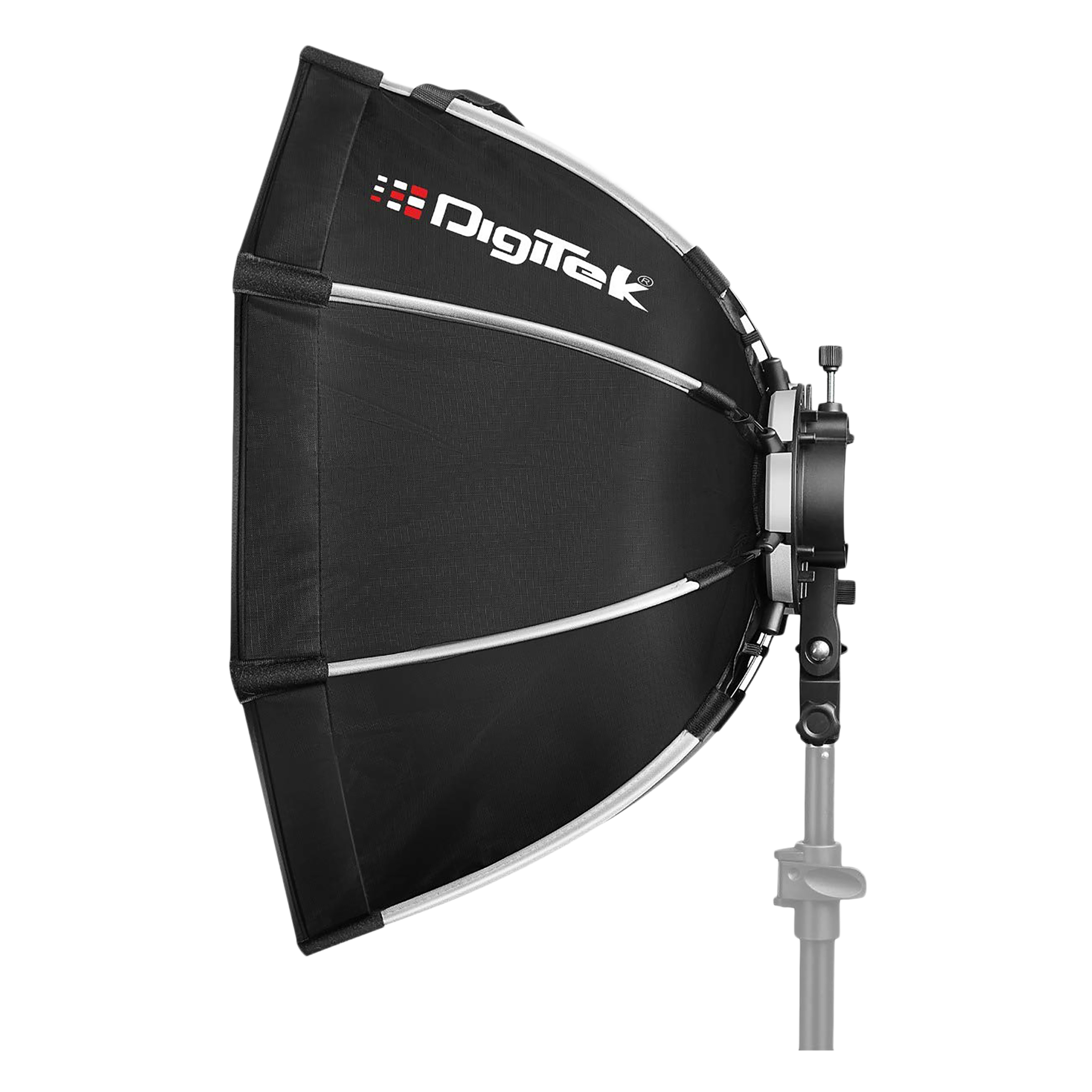 DigiTek DSBH-055 Softbox with S2 Type Bracket, 2 Diffuser Sheets & Carrying Case for All Flash Speedlights (Lightweight & Portable)