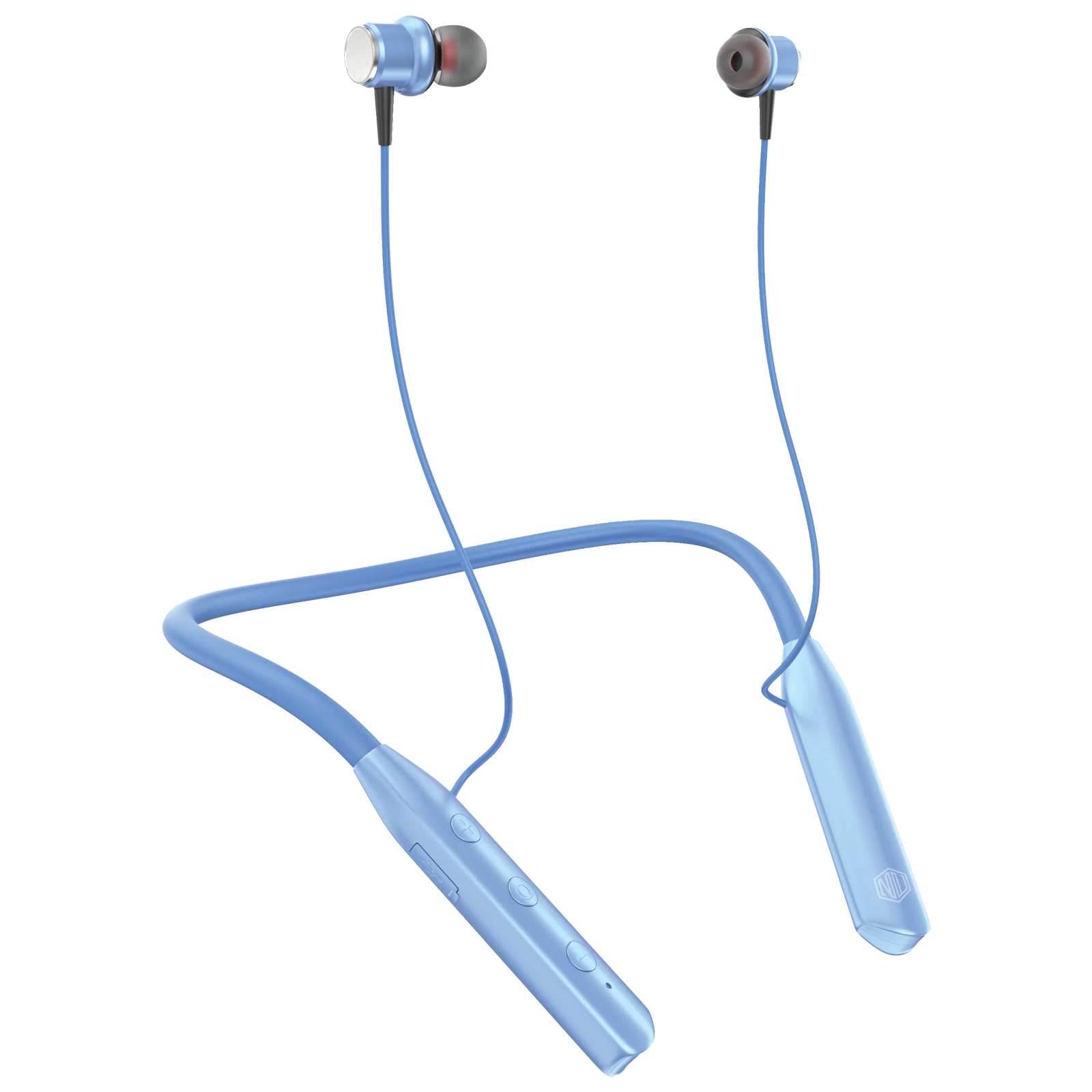 Nu Republic Pulse Metal Neckband with Environmental Noise Cancellation (IPX4 Water Resistant, X-Bass Technology, Blue)