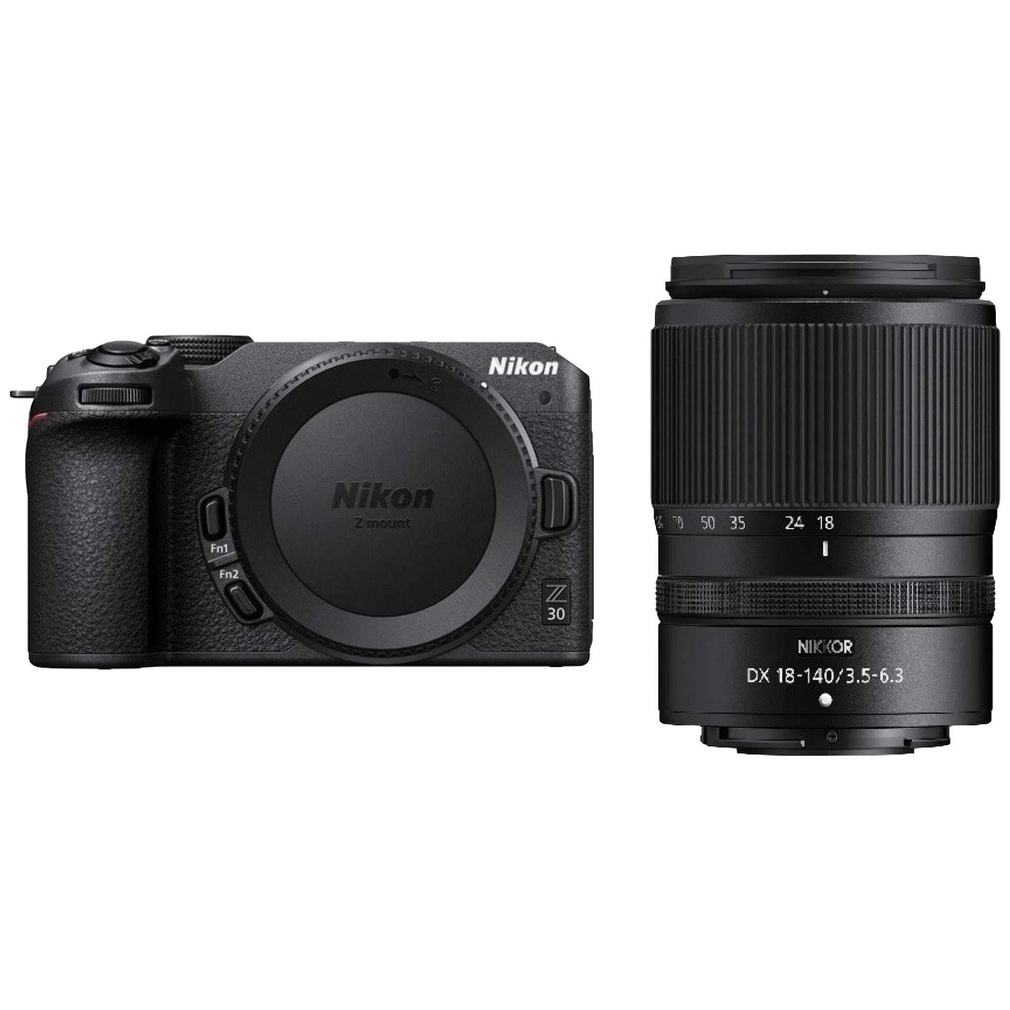 

Nikon Z30 Kit 20.9MP Mirrorless Camera (18-140 mm Lens, 23.5 x 15.7 mm Sensor, Dual Microphones), Black