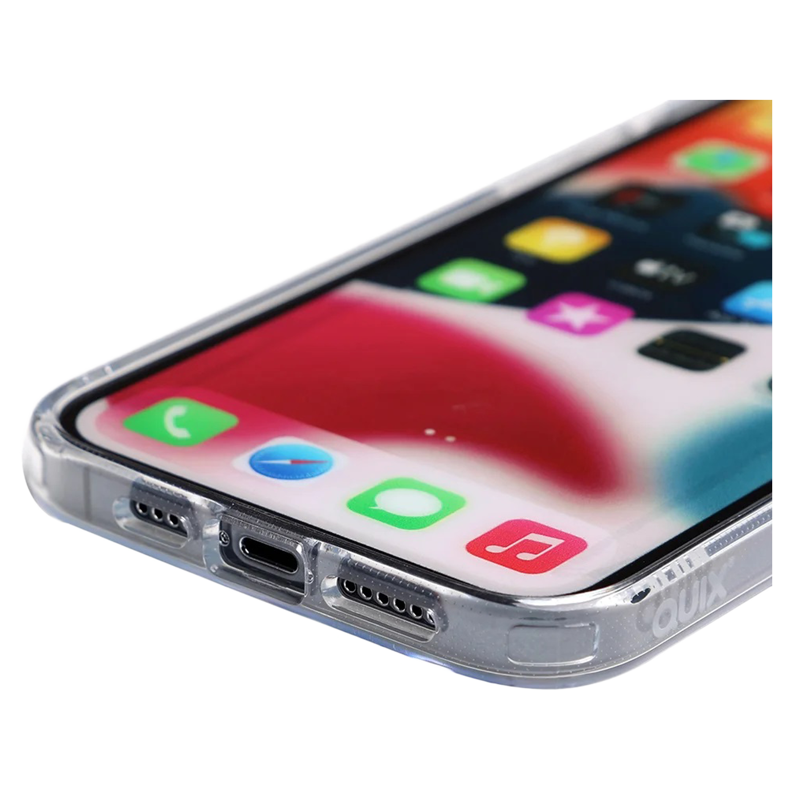 Buy Quix TPU Back Case for Apple iPhone 13 Pro (Wireless Charging Support,  Transparent) Online - Croma