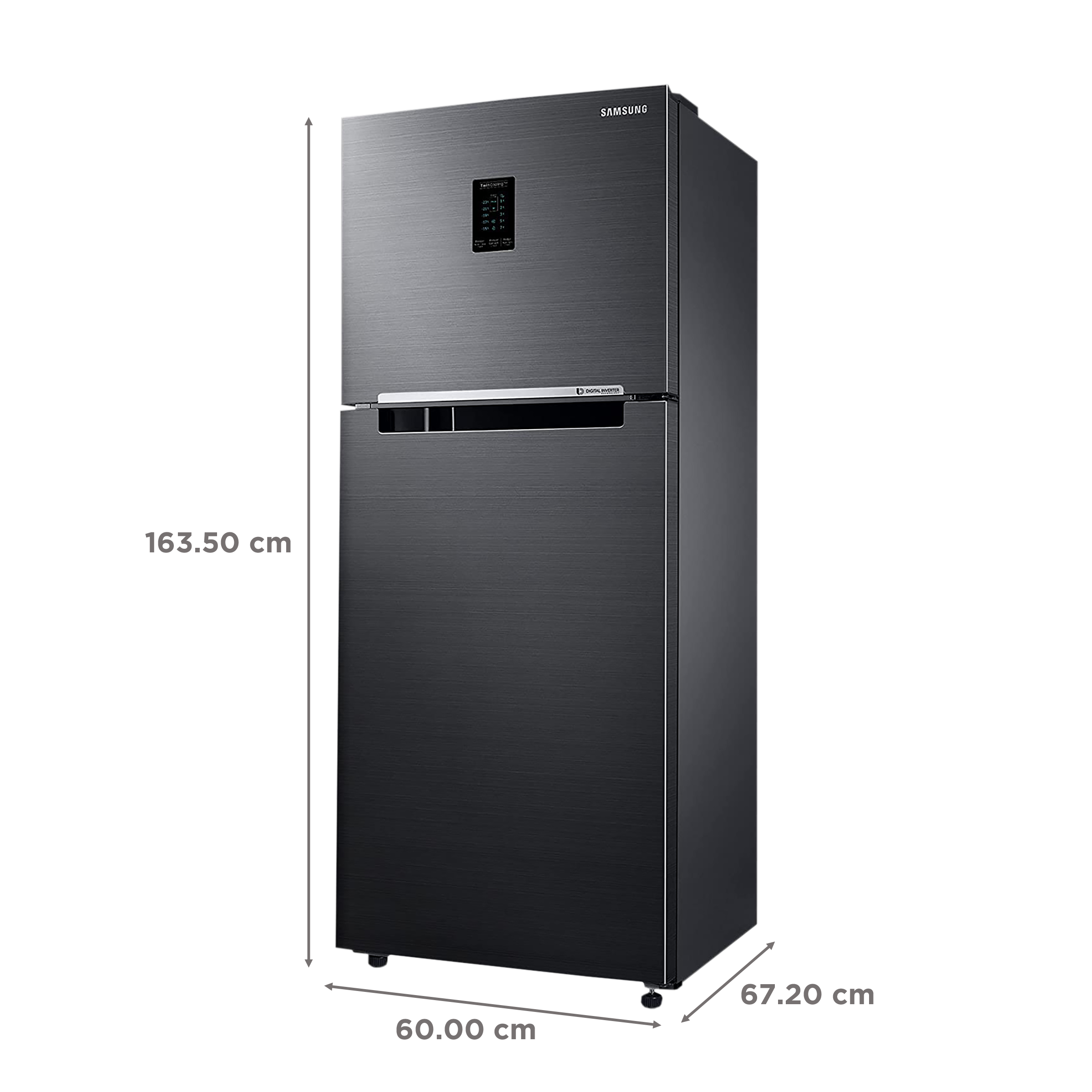 Buy Samsung 301 Litres 2 Star Frost Free Double Door Convertible  Refrigerator with Deodorizer (RT34C4522S8/HL, Elegant Inox) Online - Croma