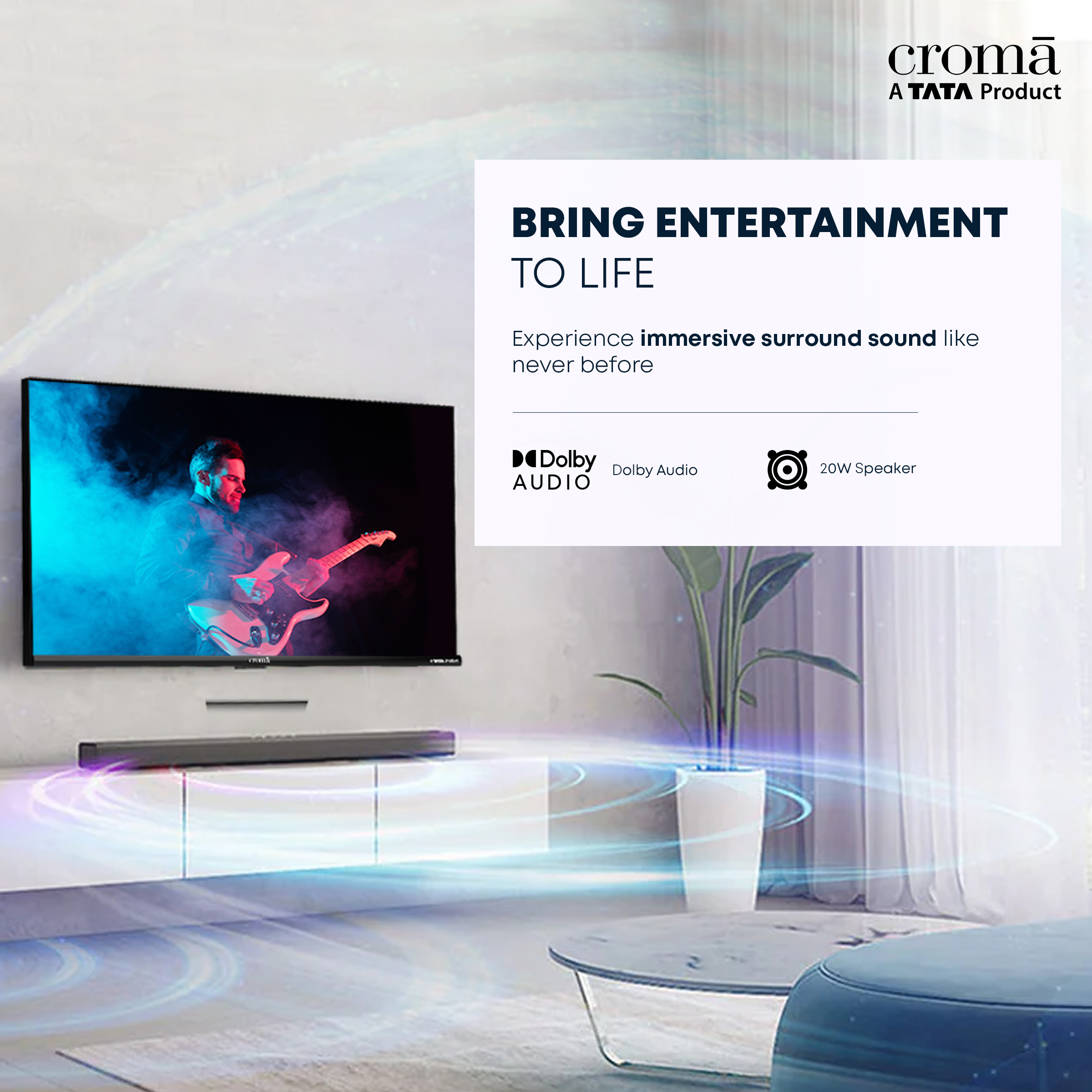 Buy DETEL 81.28 cm (32 inch) HD LED TV Online - Croma