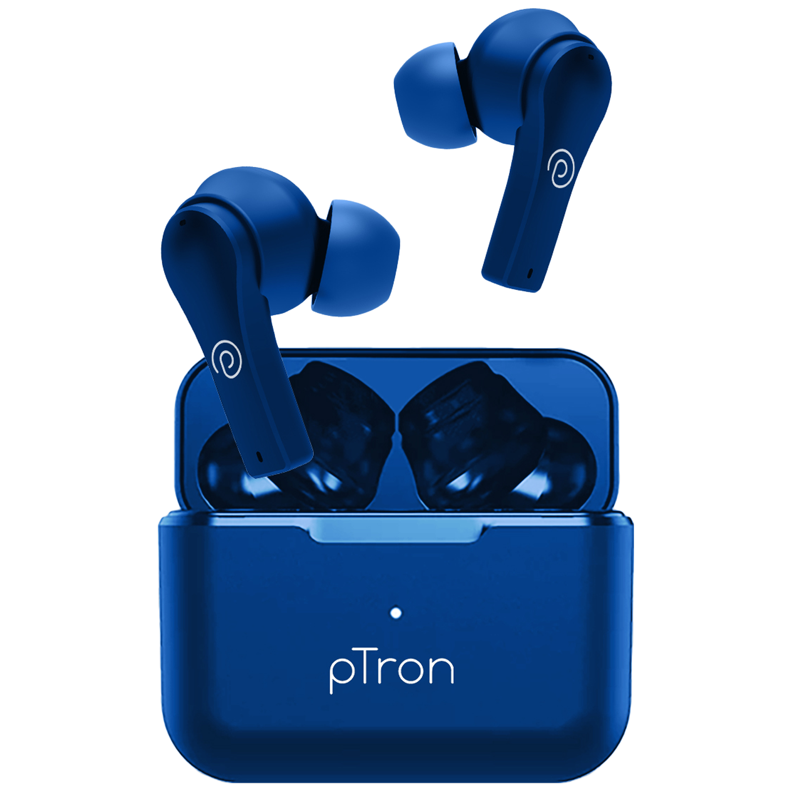 

pTron Basspods Buds Plus TWS Earbuds with Environmental Noise Cancellation (IPX4 Water Resistant, 13mm Dynamic Drivers, Blue)