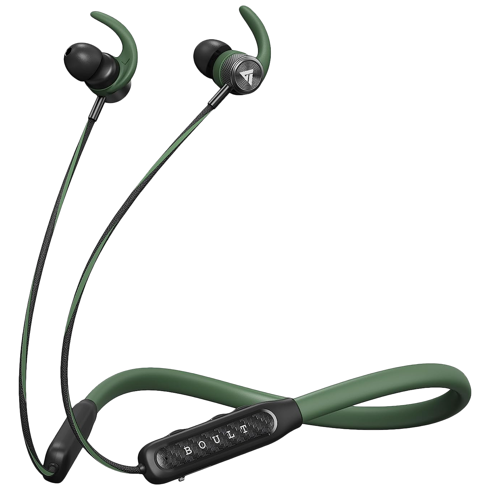 

BOULT AUDIO RCharge Neckband with Environmental Noise Cancellation (IPX5 Water Resistant, BoomX Technology, Green)