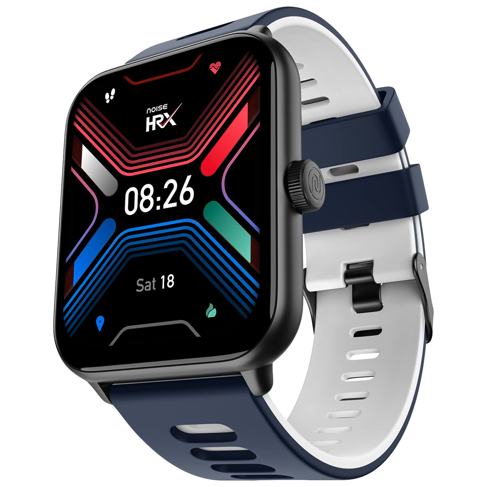 noise HRX Sprint Smartwatch with Bluetooth Calling (48.5mm TFT Display, IP67 Water Resistant, Active Blue Strap)