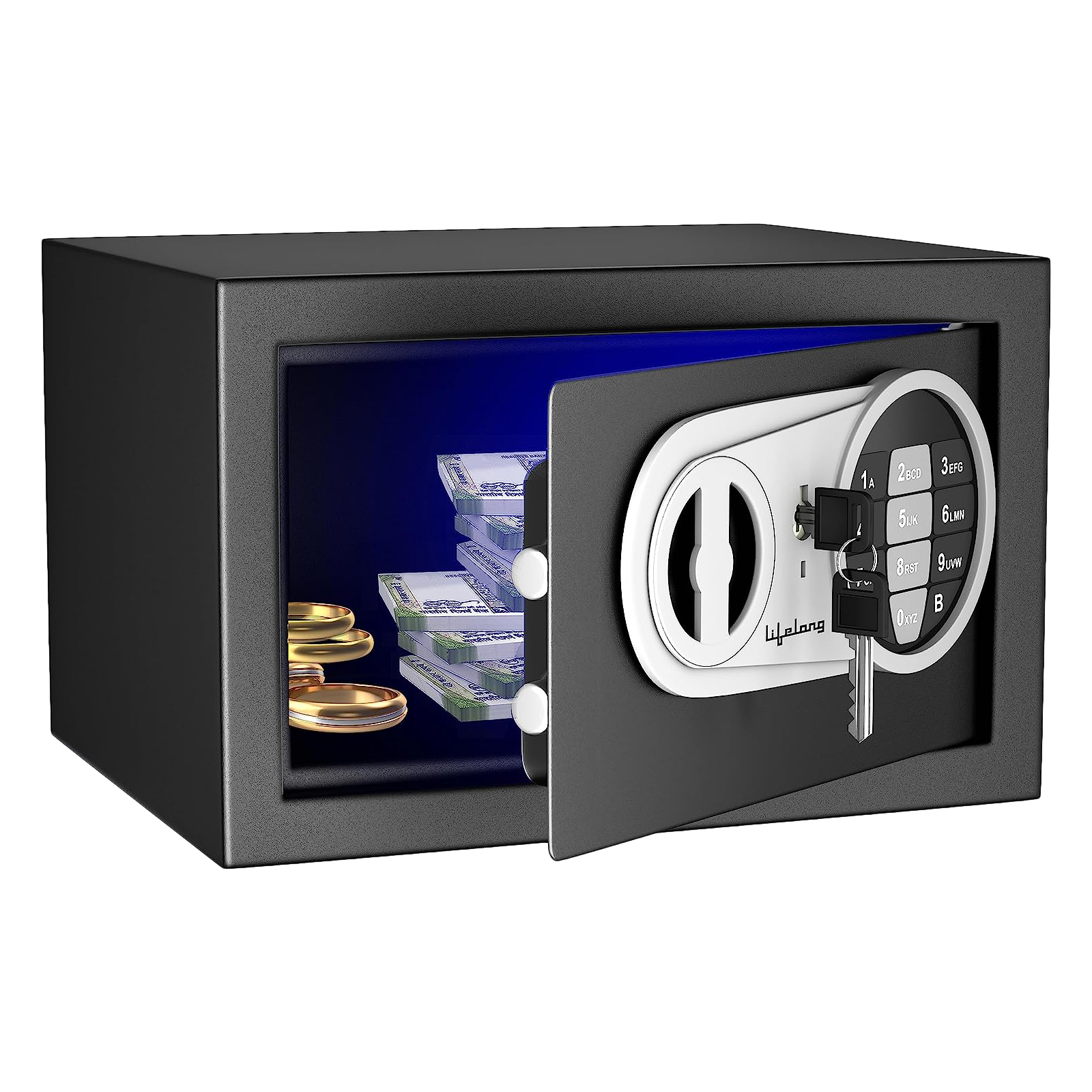 

Lifelong LLHSL03 8.6 Litres Digital Safety Lockers (Black)