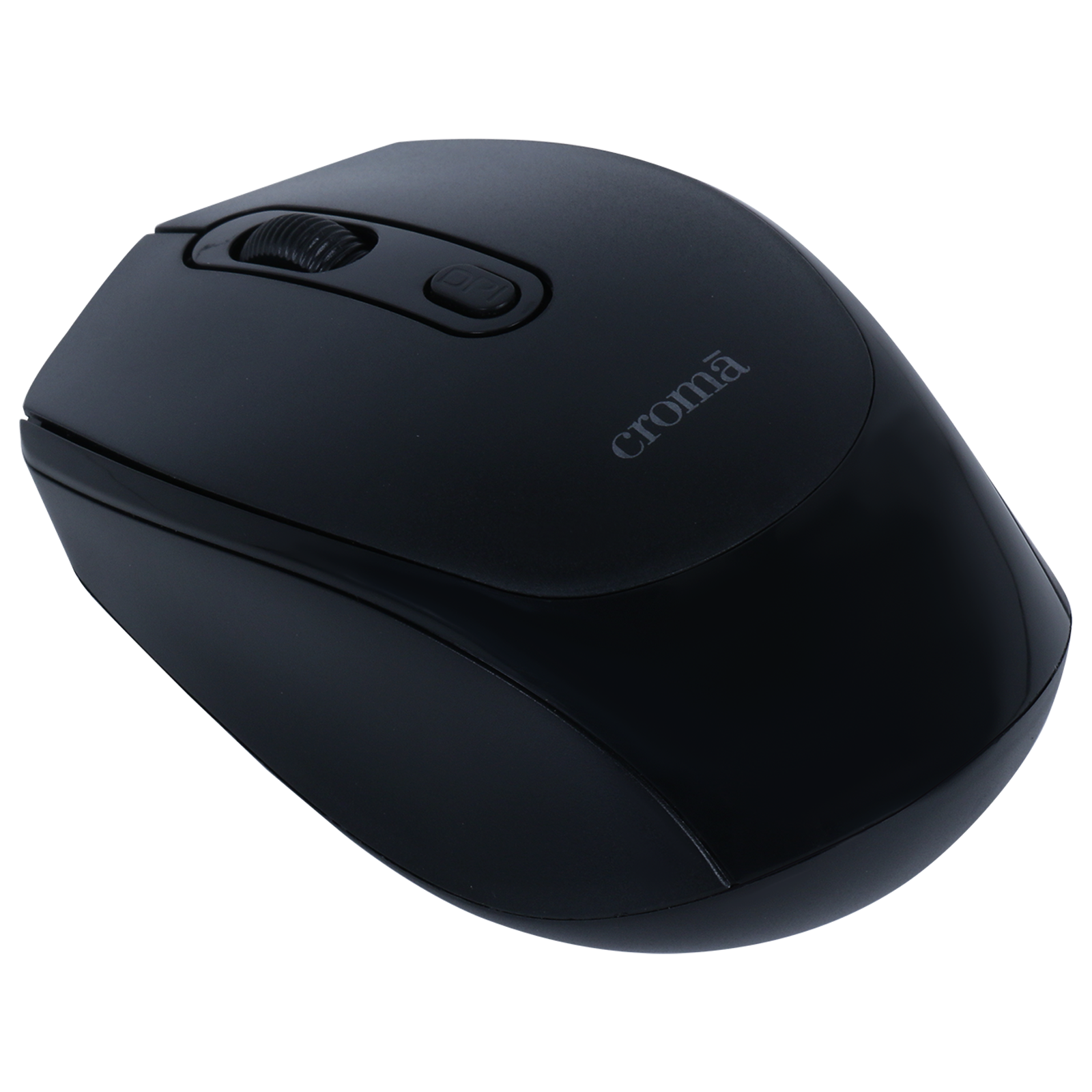 Buy Croma Wireless Optical Mouse (Variable DPI Up to 1600, Compact & Lightweight  Design, Black) Online - Croma