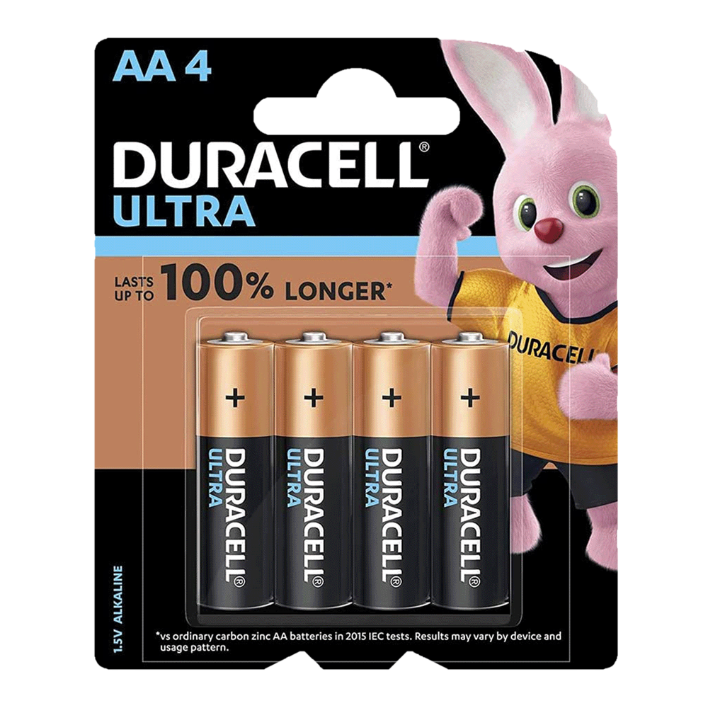 DURACELL Ultra Alkaline AA Battery (Pack of 4)
