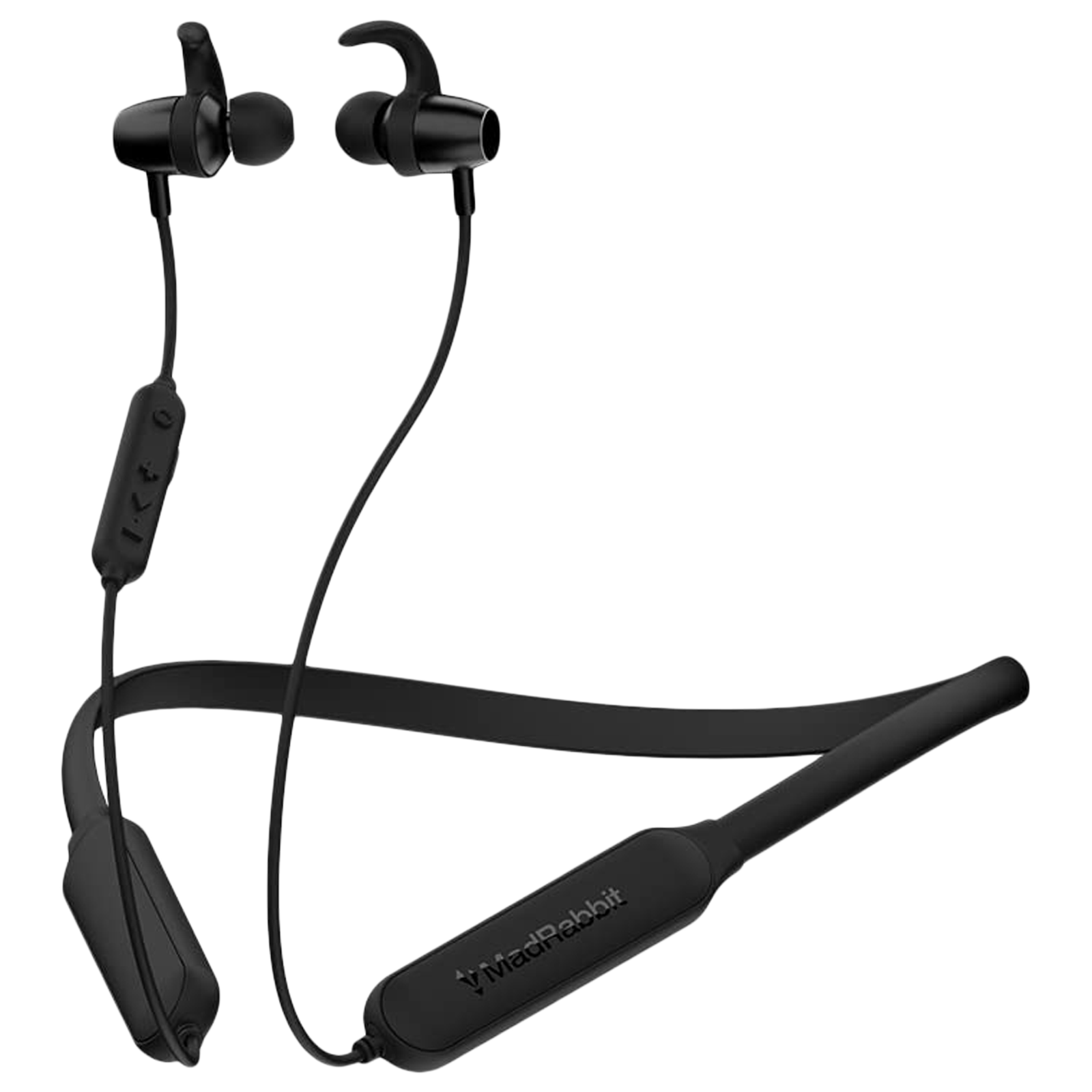 MadRabbit Trip Pro Neckband with Environmental Noise Cancellation (IPX5 Water Resistant, Magnetic Hall Sensor, Black)