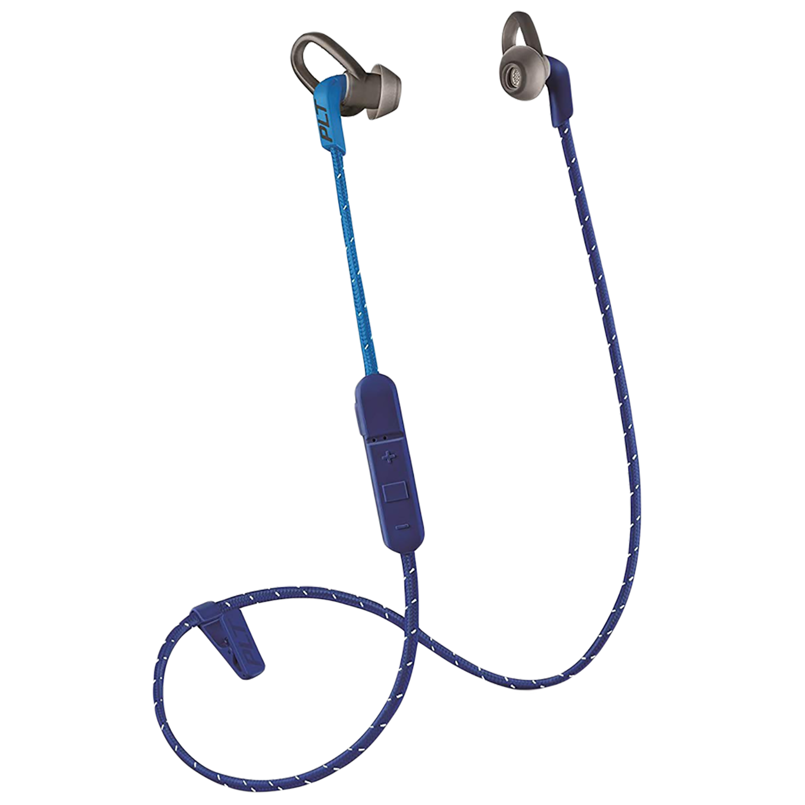 

plantronics BackBeat 305 Neckband with Active Noise Cancellation (IPX5 Water Resistant, Patent Pending Eartip Design, Blue)