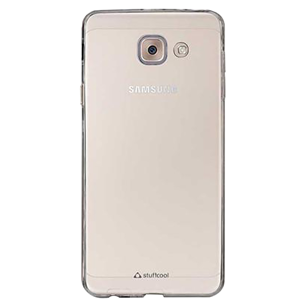 

stuffcool Soft Rubber Back Cover for SAMSUNG Galaxy J7 Max (Anti Slip Grip, Clear), Transparent