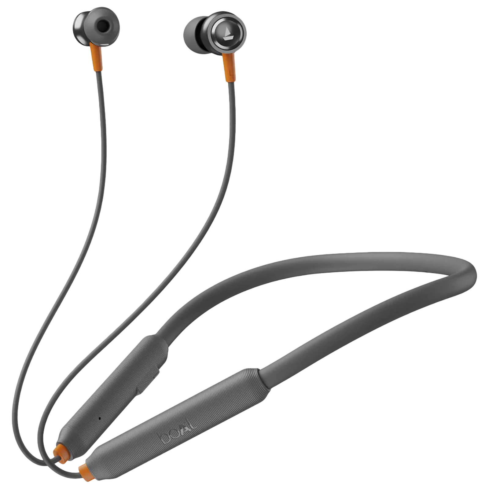 

boAt Rockerz 185 Pro Neckband with Environmental Noise Cancellation (IPX4 Water Resistant, ASAP Charge, Fiery Grey)