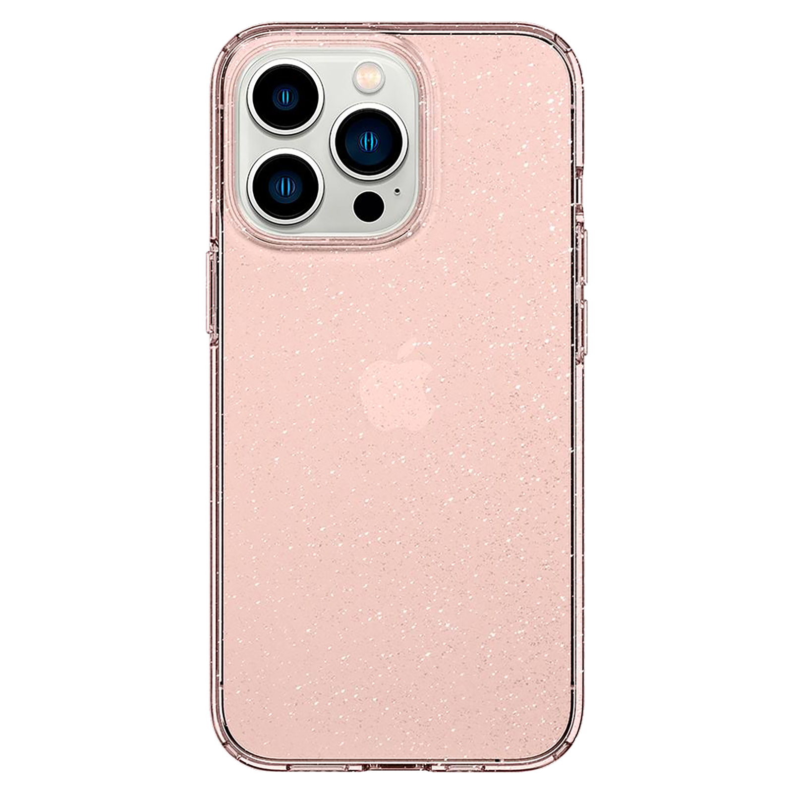 

spigen Liquid Crystal Glitter Back Case For iPhone 13 Pro Max (Anti-Yellow Blue Resin, ACS03199, Rose Quartz)