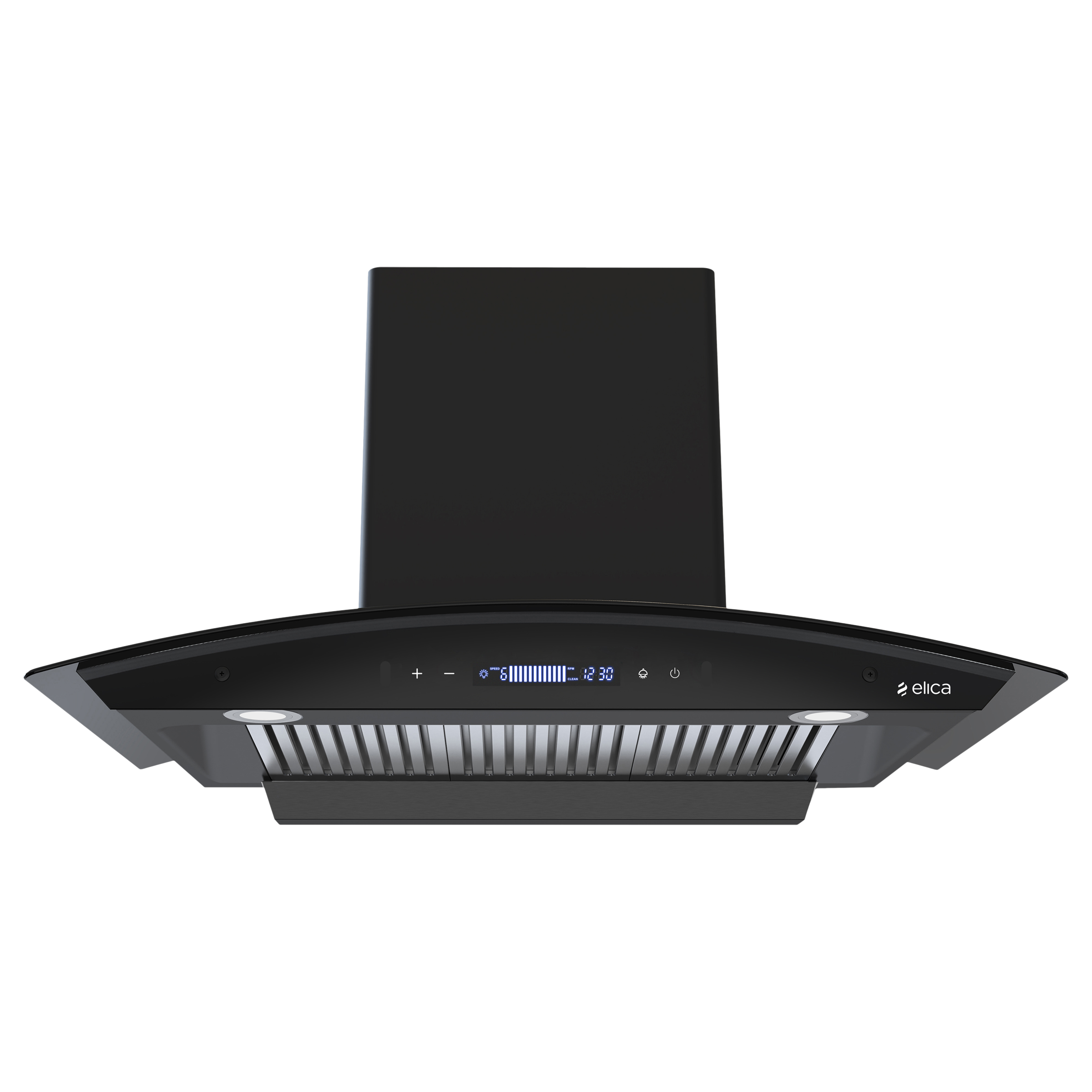 

elica BLDC BFCG 903 HAC LTW MS NERO 90cm 1400m3/hr Ducted Wall Mounted Chimney with Durable Design (Black)