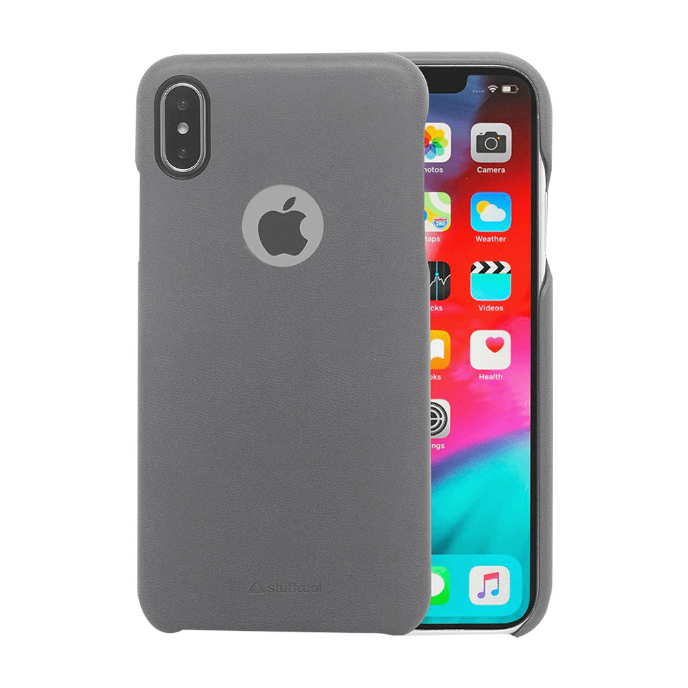 

stuffcool Joli Elegant Leather Back Case Cover for Apple iPhone XS Max (JOLIIP65, Grey), As per stock availability