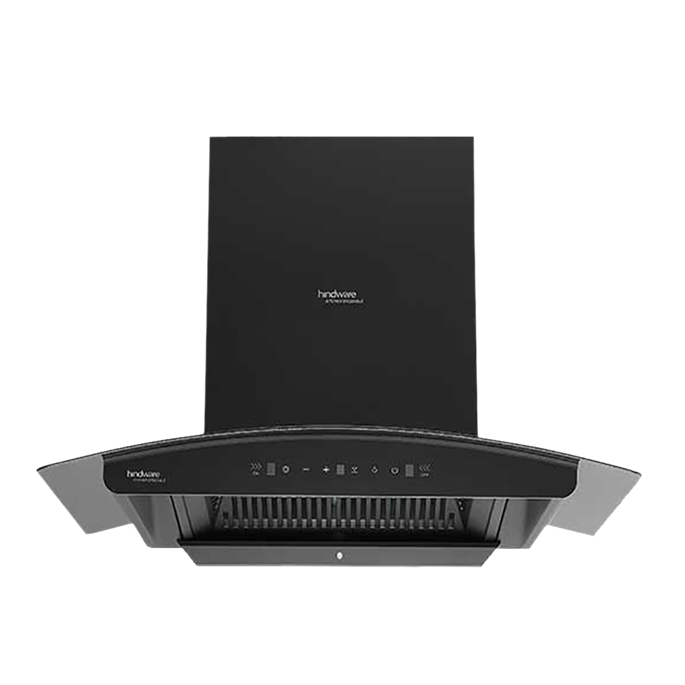 

hindware Zinnia 75cm 1300m3/hr Ducted Auto Clean Wall Mounted Chimney with Motion Sensor (Black)