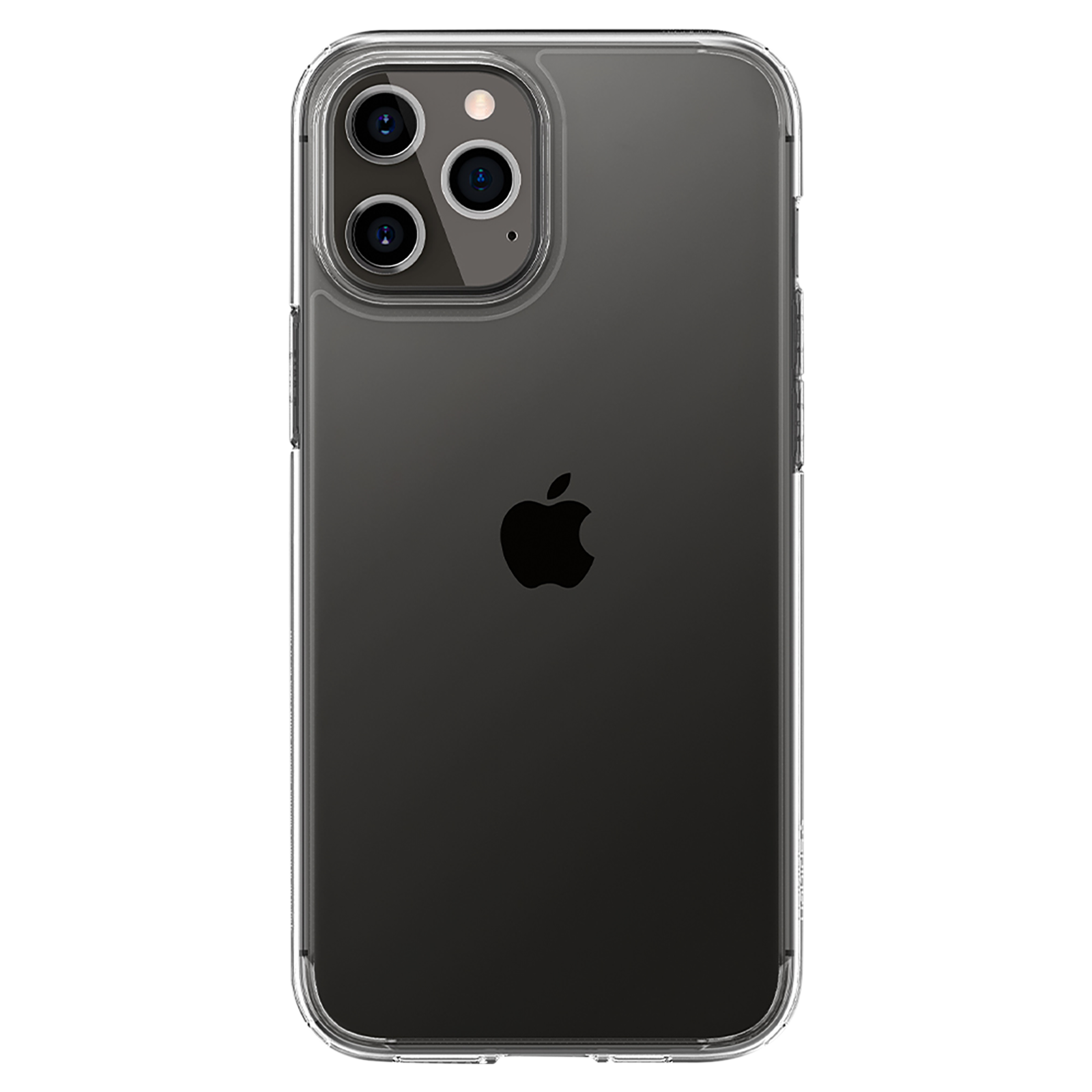 

spigen Crystal Hybrid Polycarbonate Thermoplastic Polyurethane Back Case for Apple iPhone 12 Pro Max (Mil-Grade Protection, ACS01476, Clear)