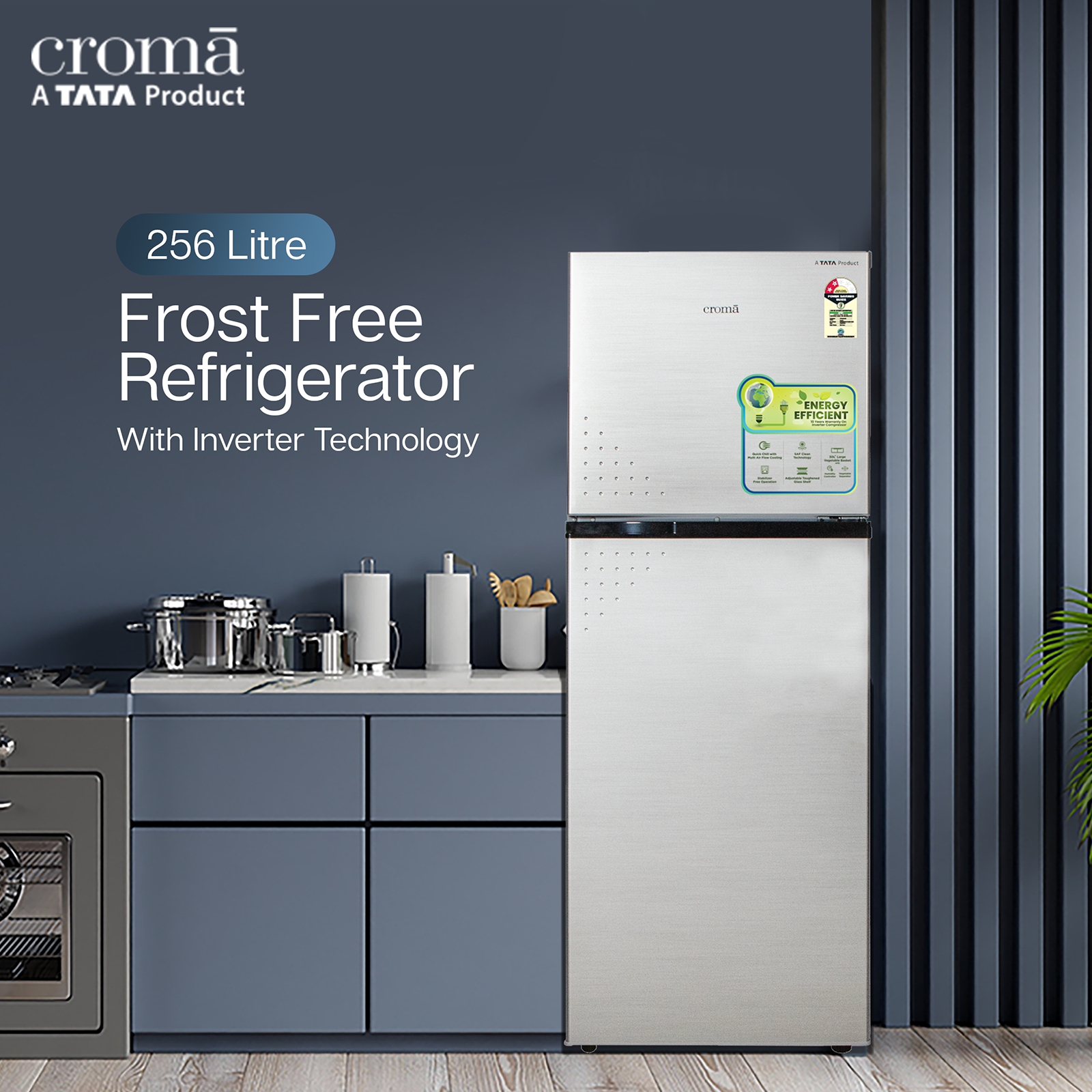 croma frost free refrigerator